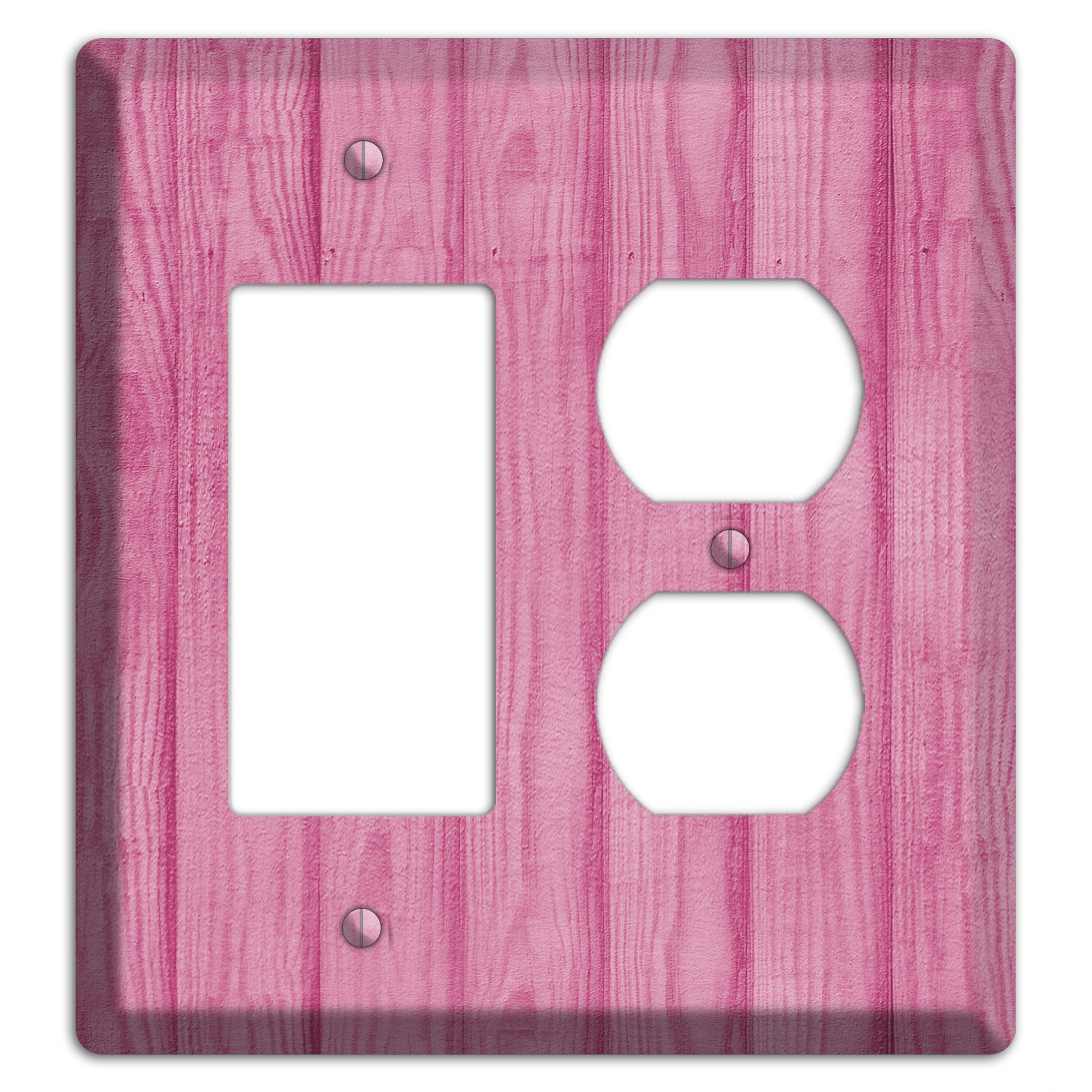 Can Can Pink Texture Rocker / Duplex Wallplate