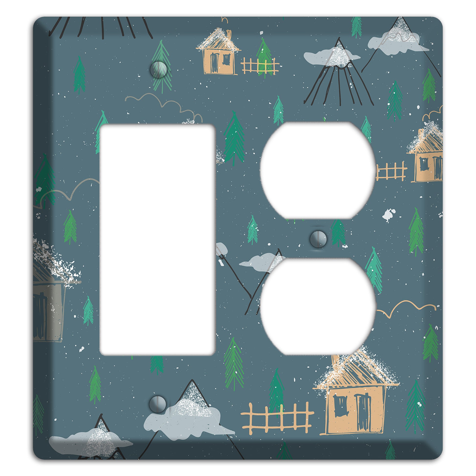 Wildlife Neighborhoods 1 Rocker / Duplex Wallplate