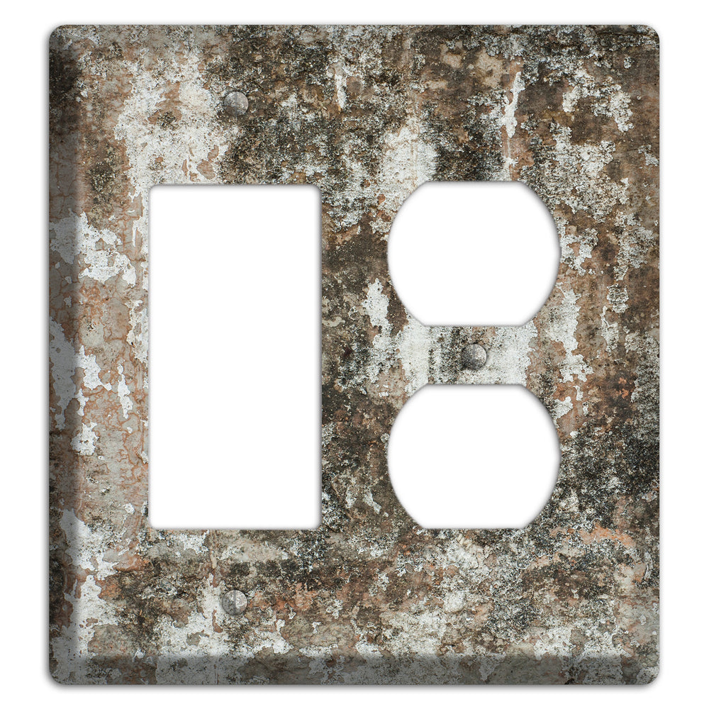 Old Concrete 10 Rocker / Duplex Wallplate