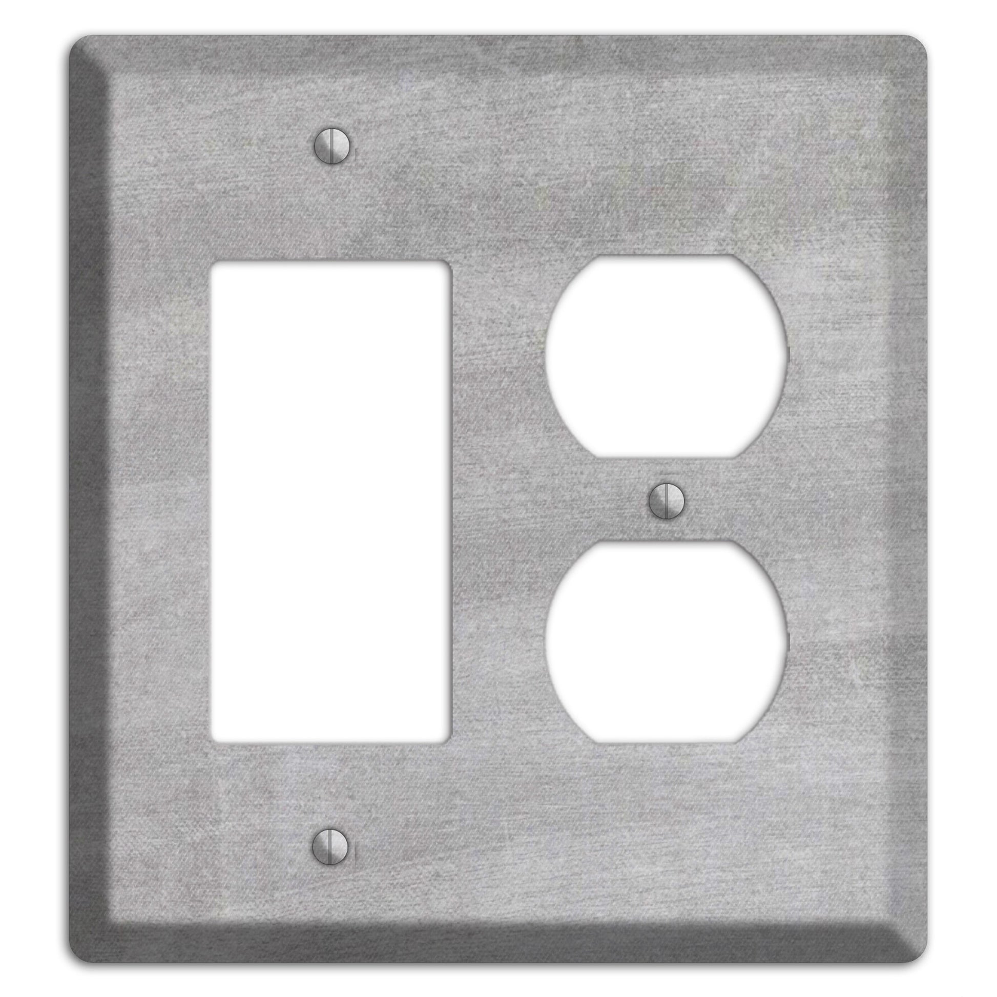 Chalk Light Grey Rocker / Duplex Wallplate