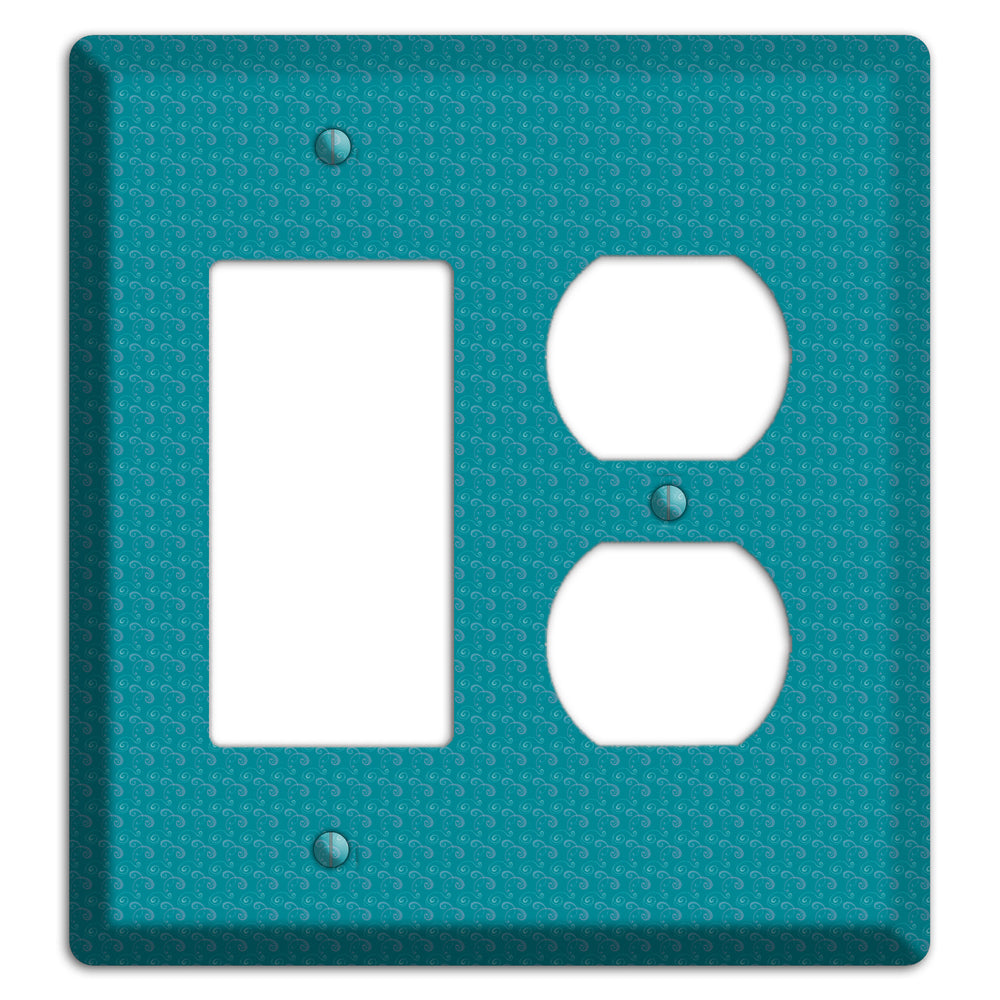 Jade Swirls Rocker / Duplex Wallplate