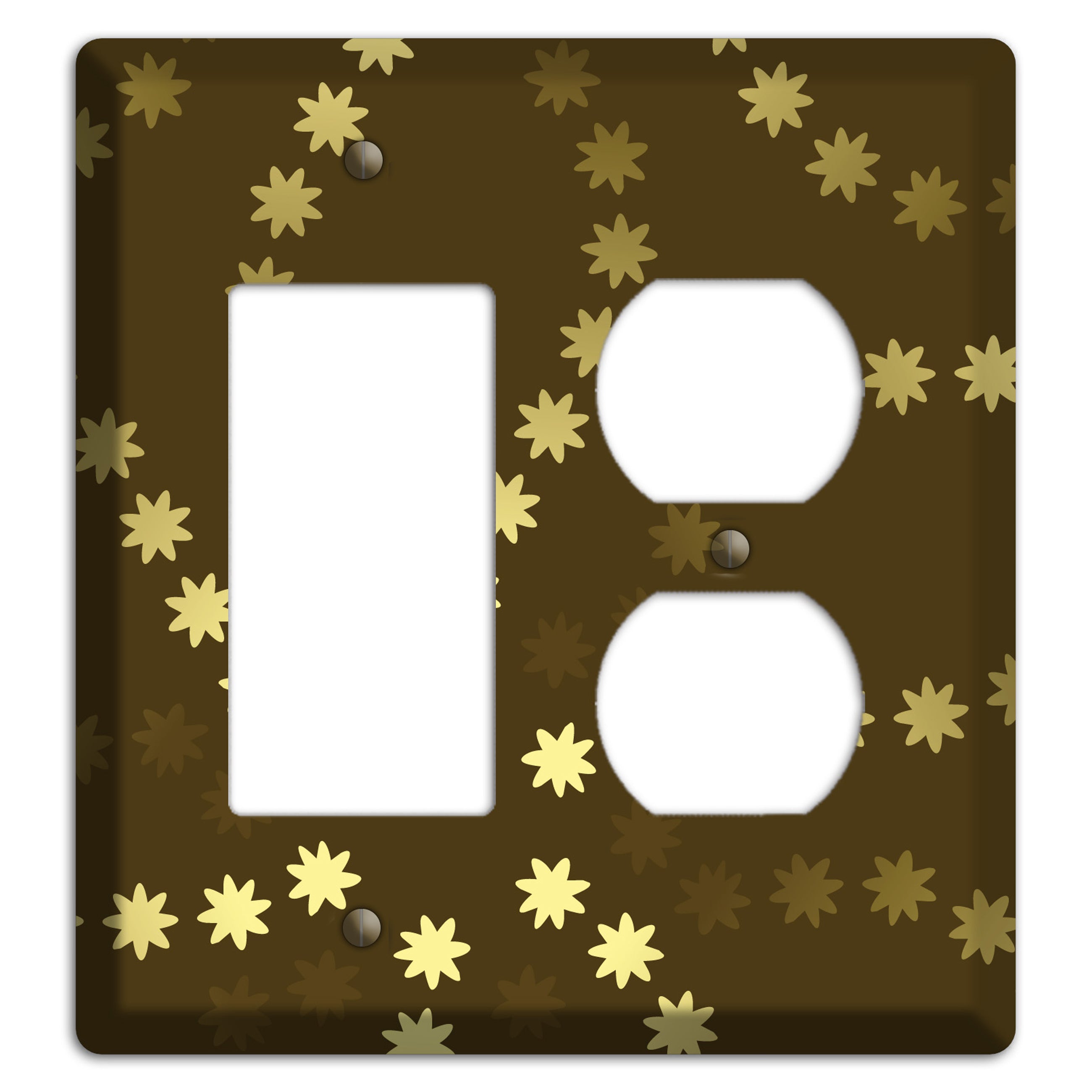 Multi Olive Constellation Rocker / Duplex Wallplate