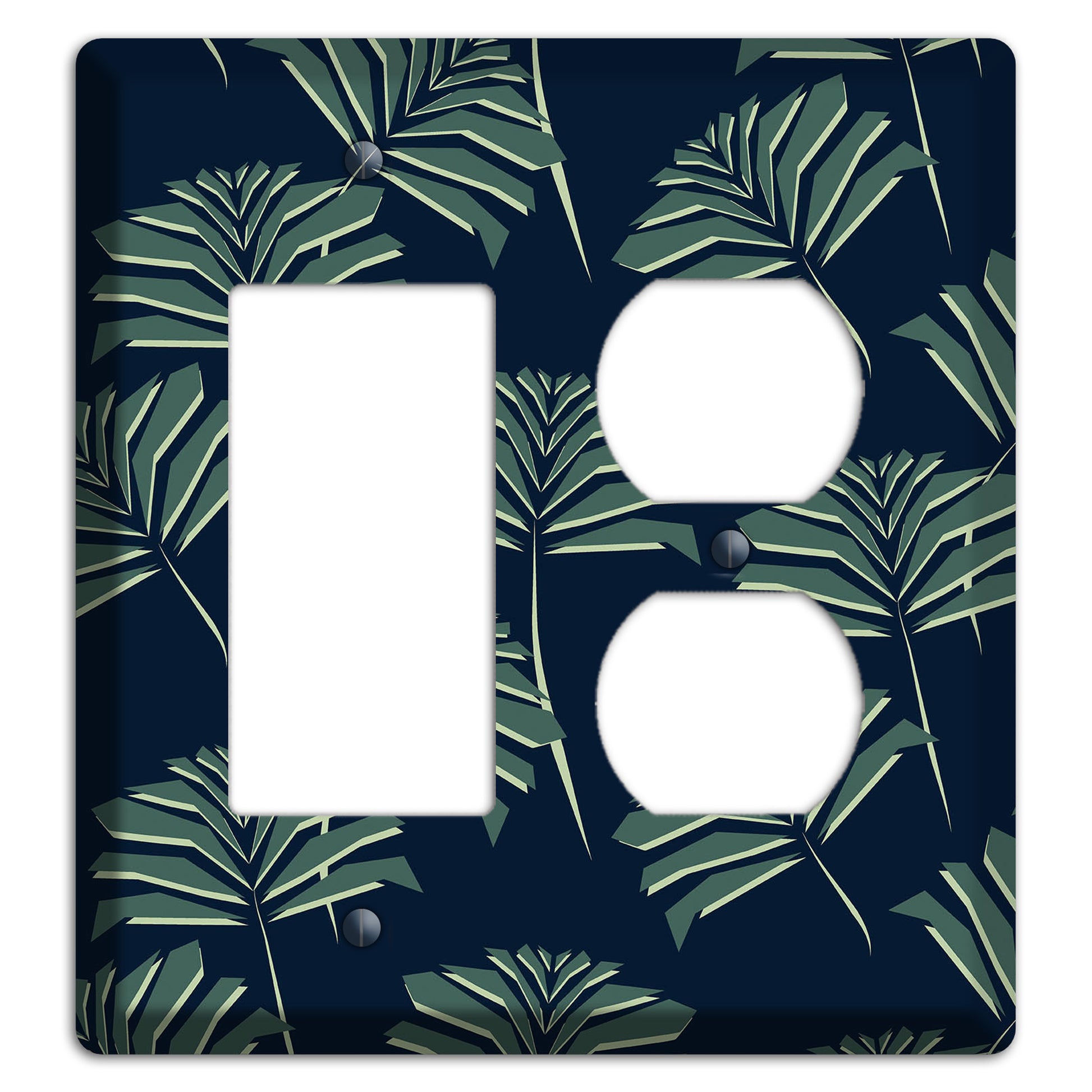 Leaves Style C Rocker / Duplex Wallplate