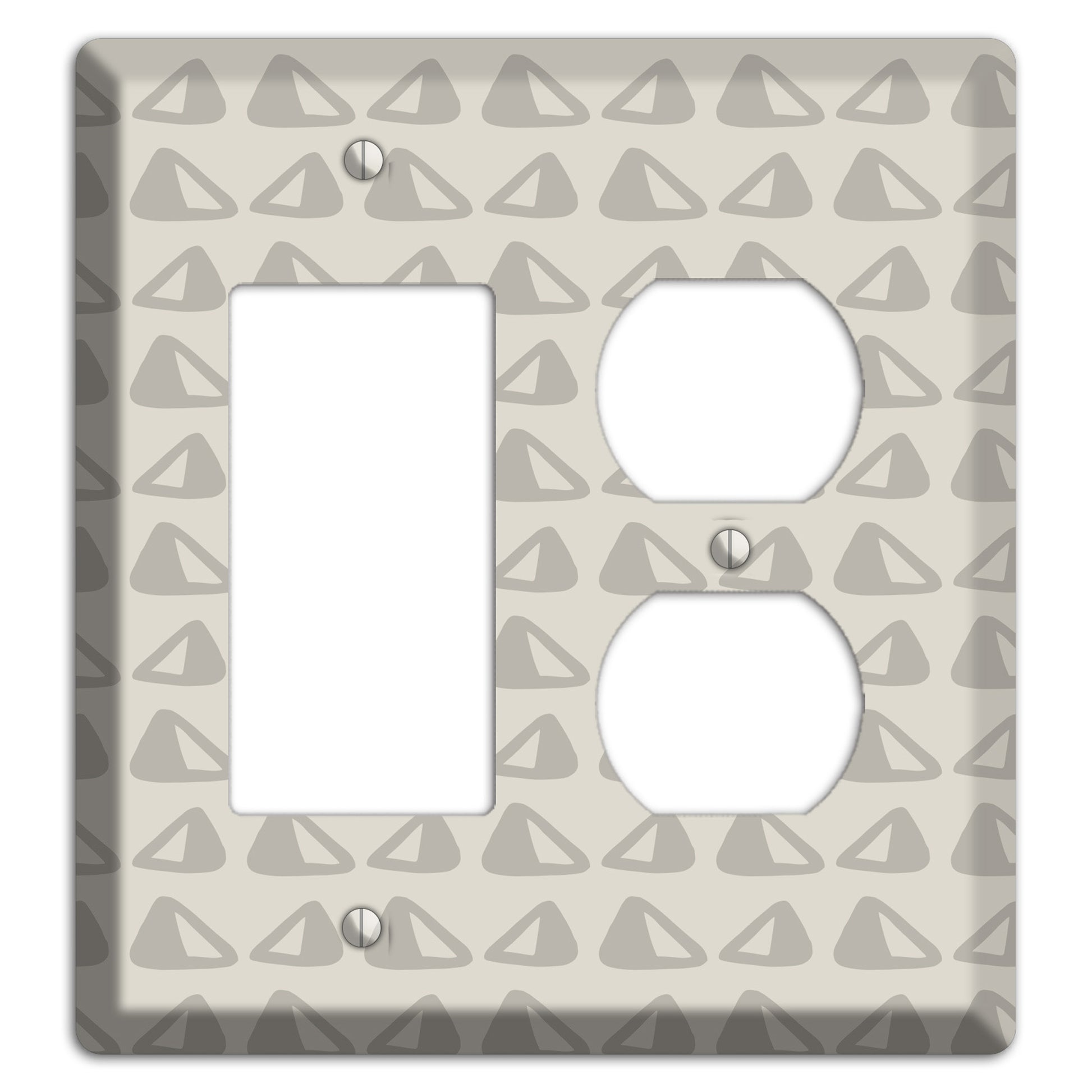 Simple Scandanavian Style NN Rocker / Duplex Wallplate