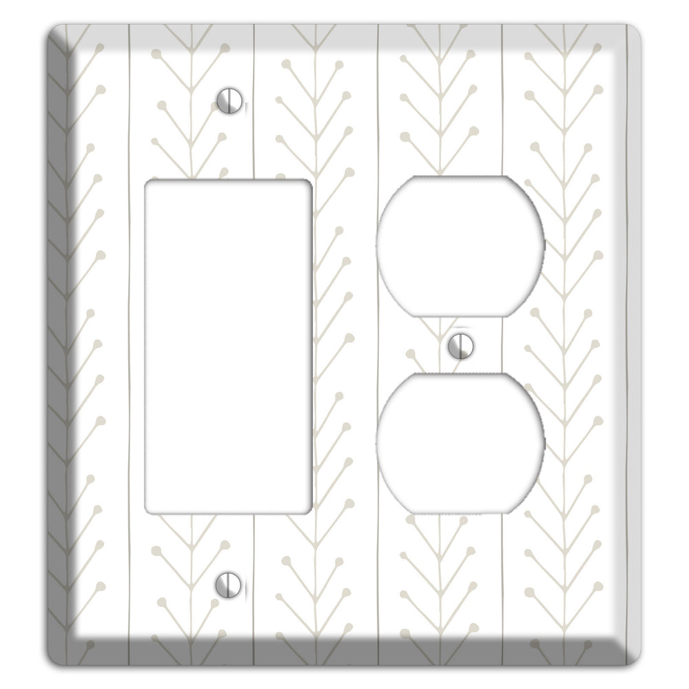 Simple Scandanavian Style F Rocker / Duplex Wallplate