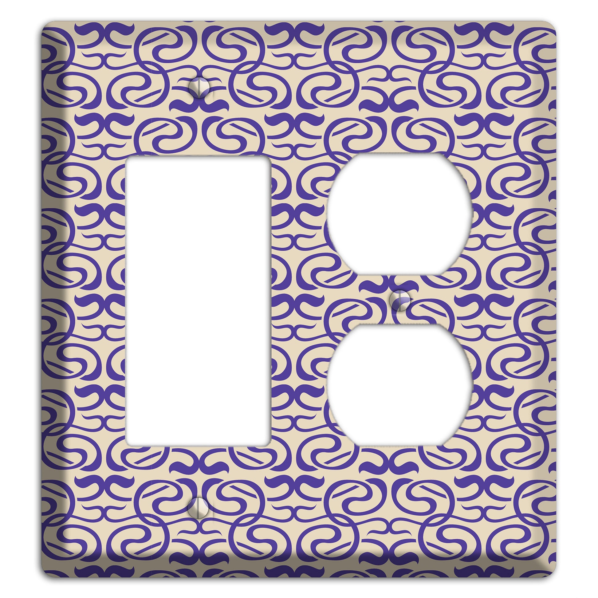 Nouveau Swirls Rocker / Duplex Wallplate