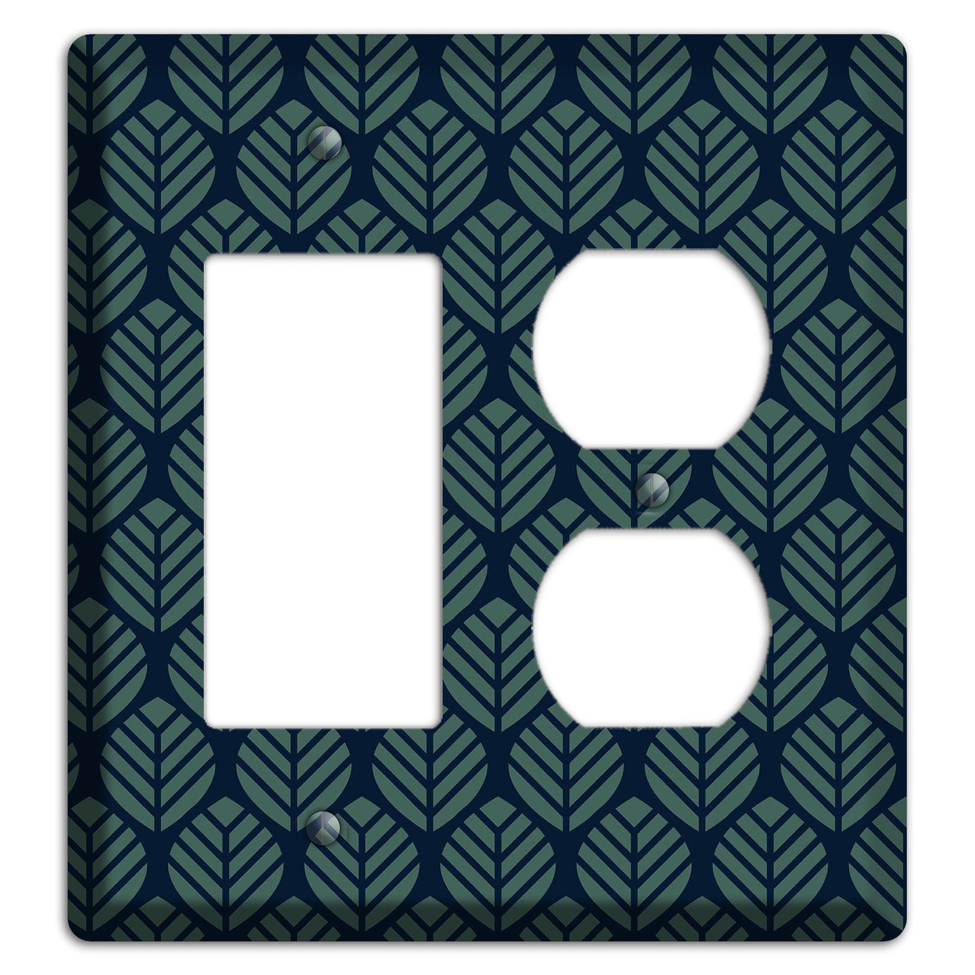 Leaves Style T Rocker / Duplex Wallplate