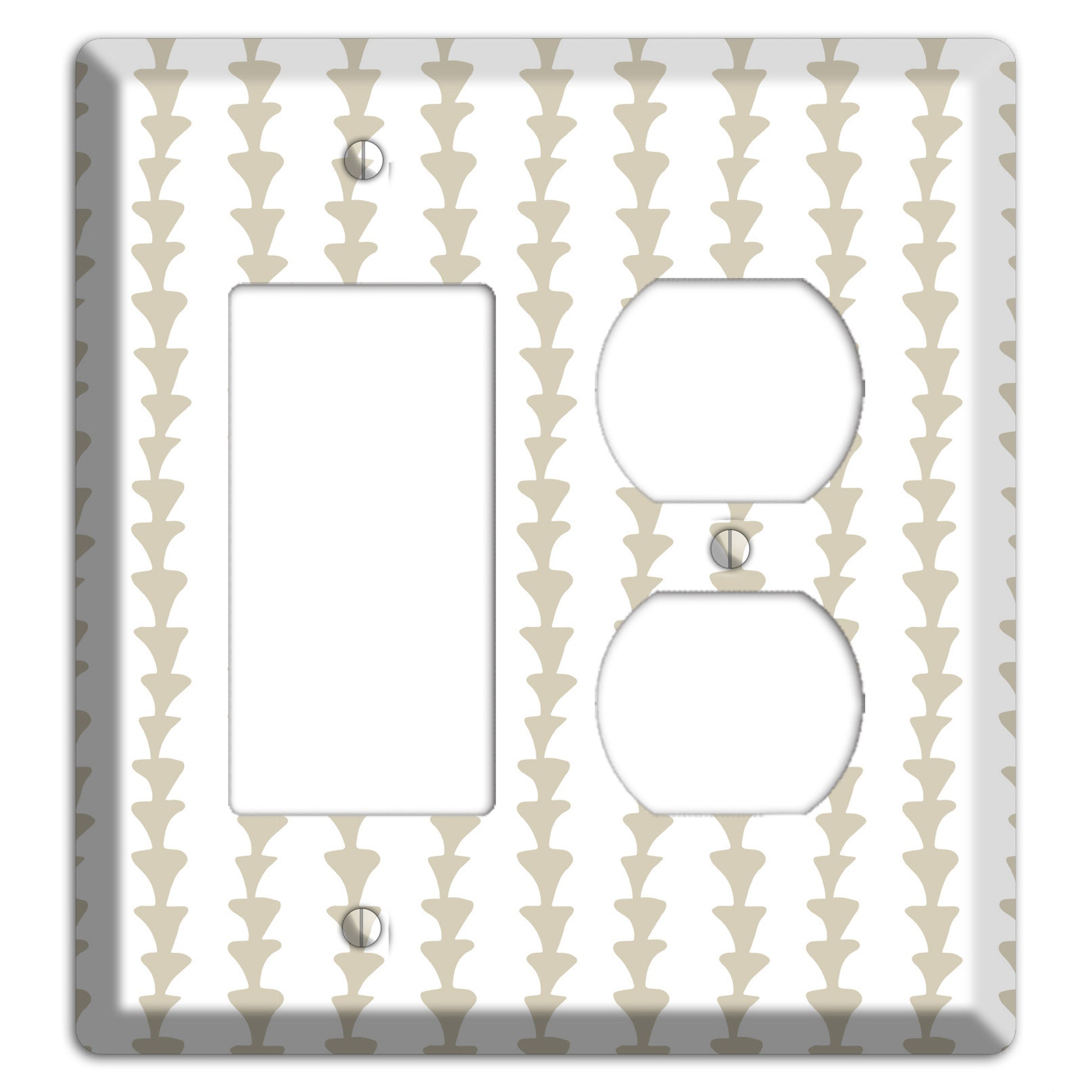 Simple Scandanavian Style A Rocker / Duplex Wallplate