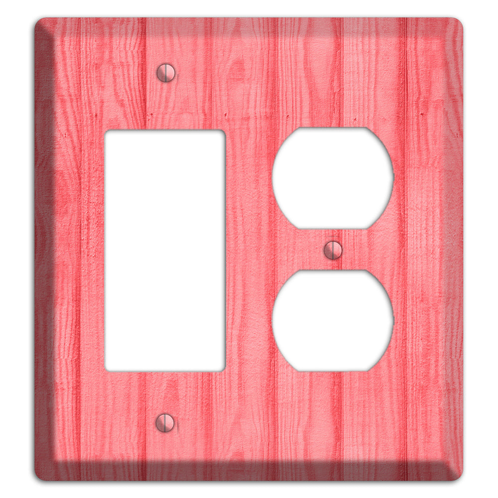 Geraldine Soft Coral Rocker / Duplex Wallplate