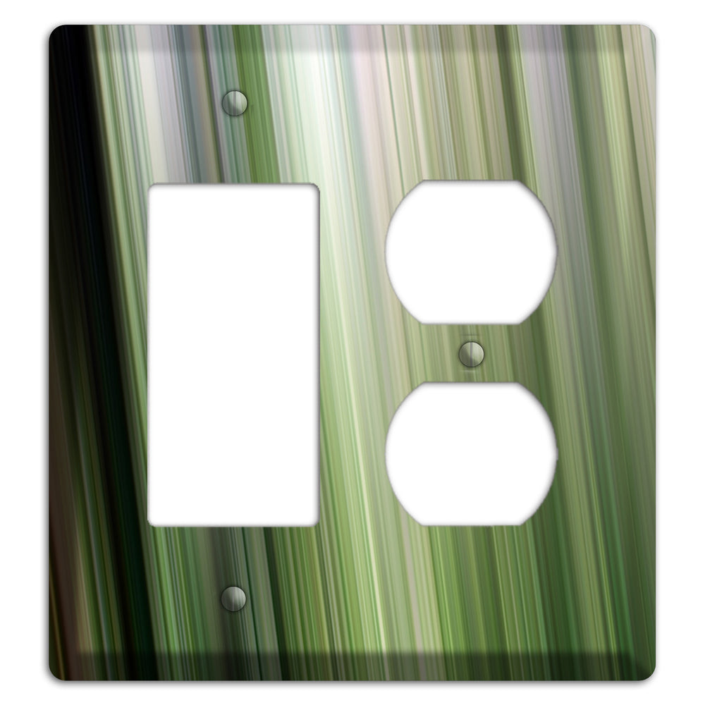 Green Ray of Light 2 Rocker / Duplex Wallplate