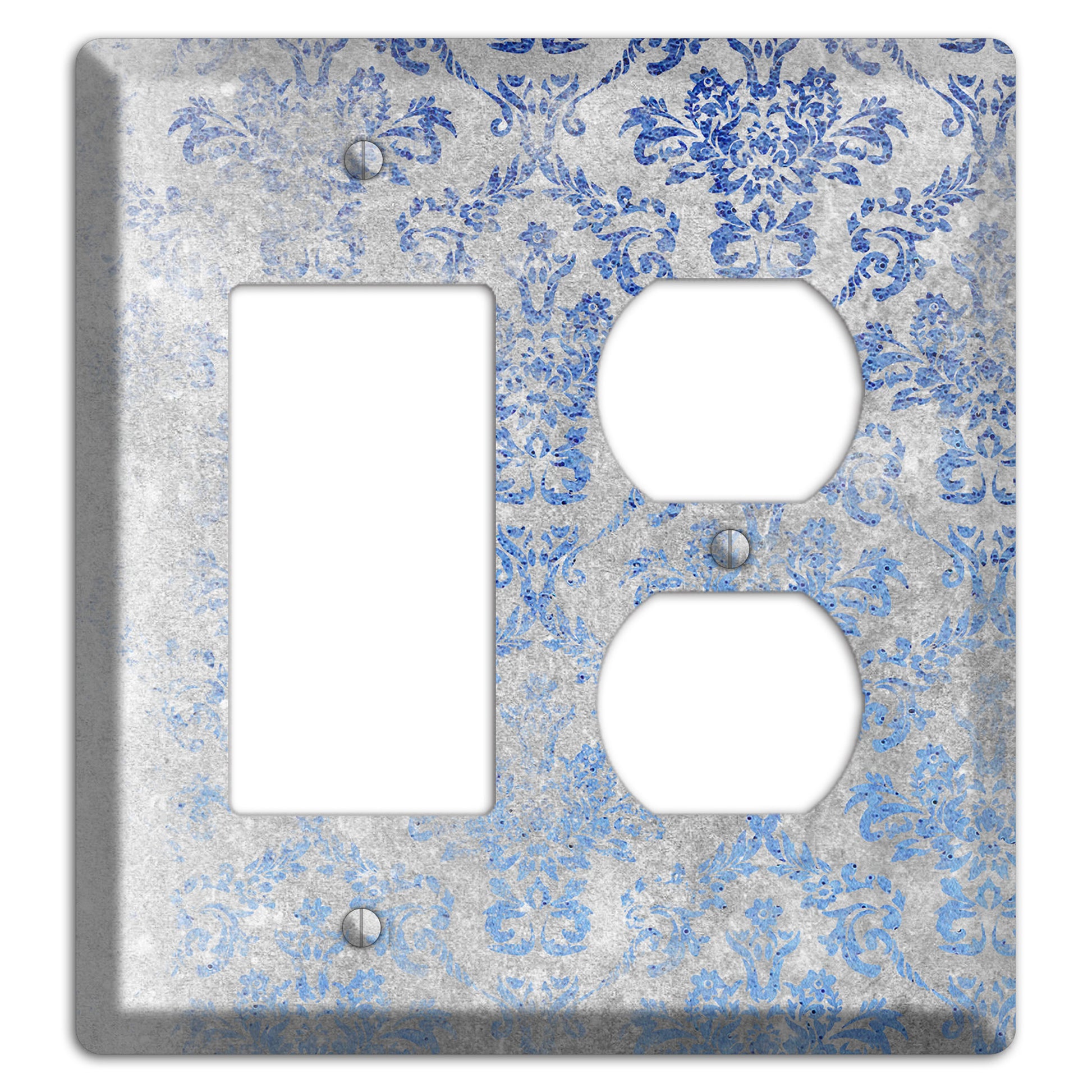 Loblolly Whimsical Damask Rocker / Duplex Wallplate