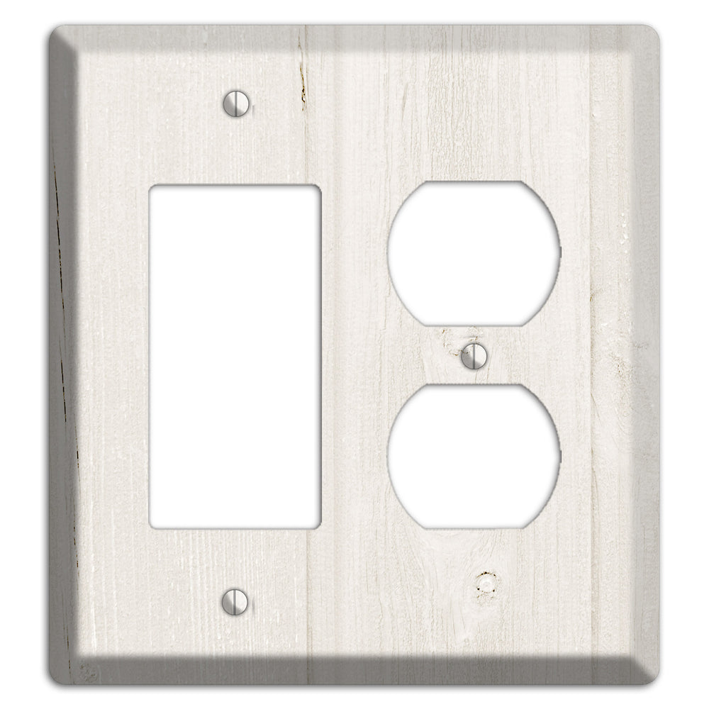 Spring Wood Antique Rocker / Duplex Wallplate