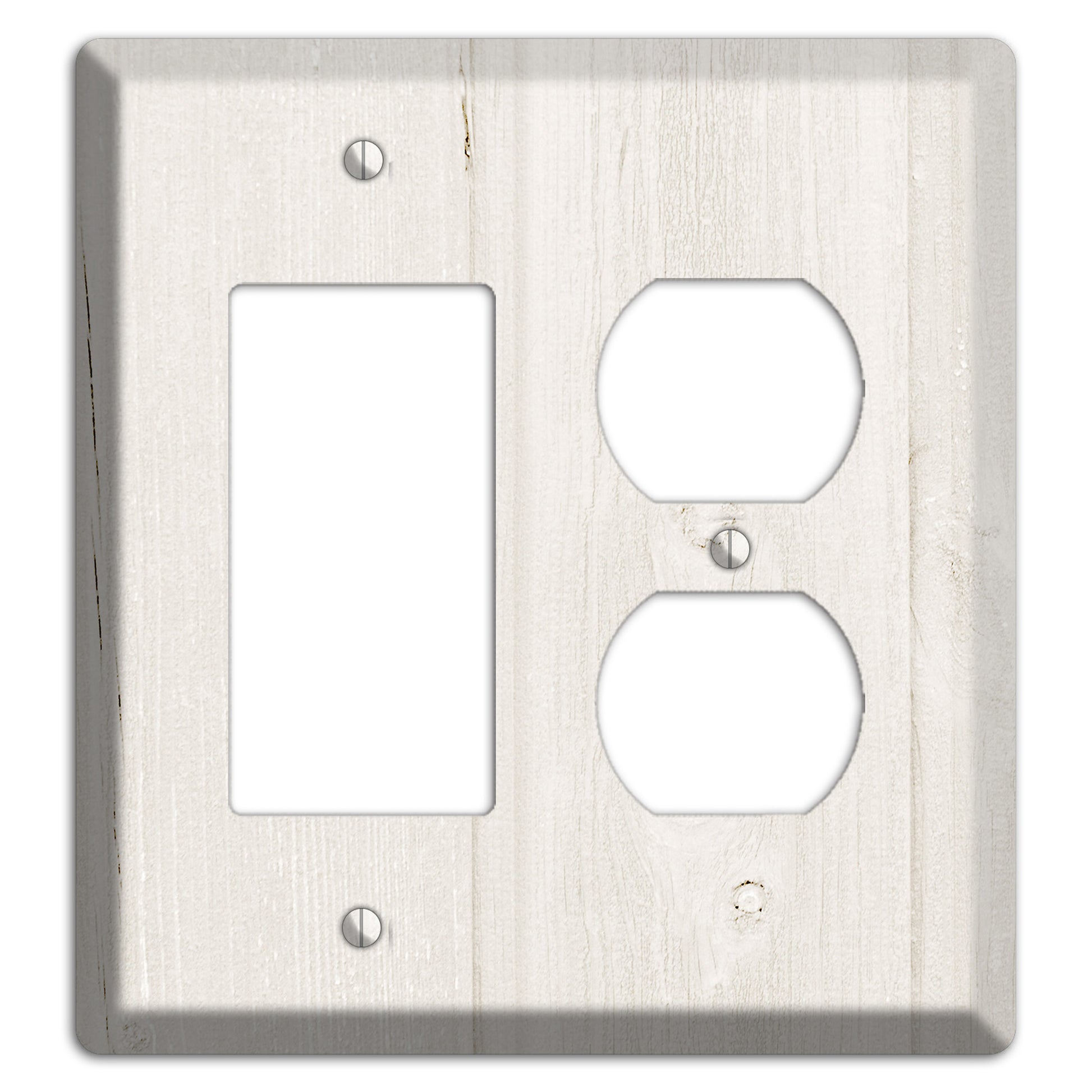 Spring Wood Antique Rocker / Duplex Wallplate