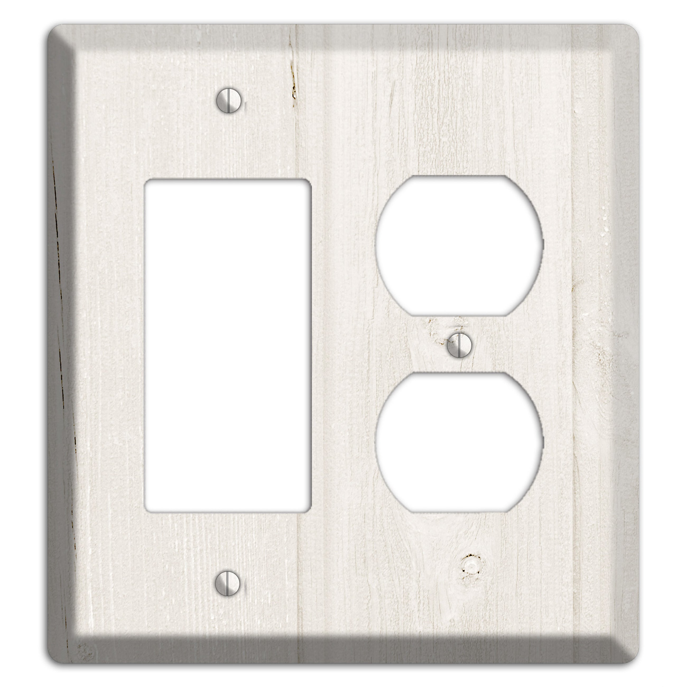 Spring Wood Antique Rocker / Duplex Wallplate