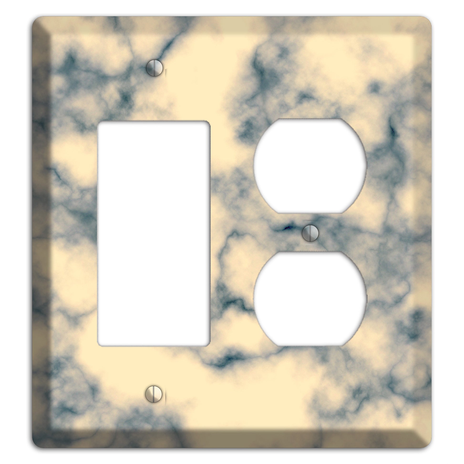 Mantle Marble Rocker / Duplex Wallplate