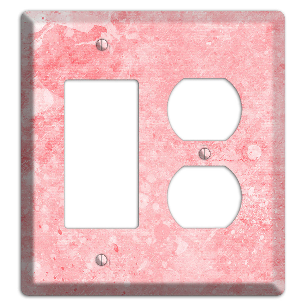 Rose Fog Soft Coral Rocker / Duplex Wallplate