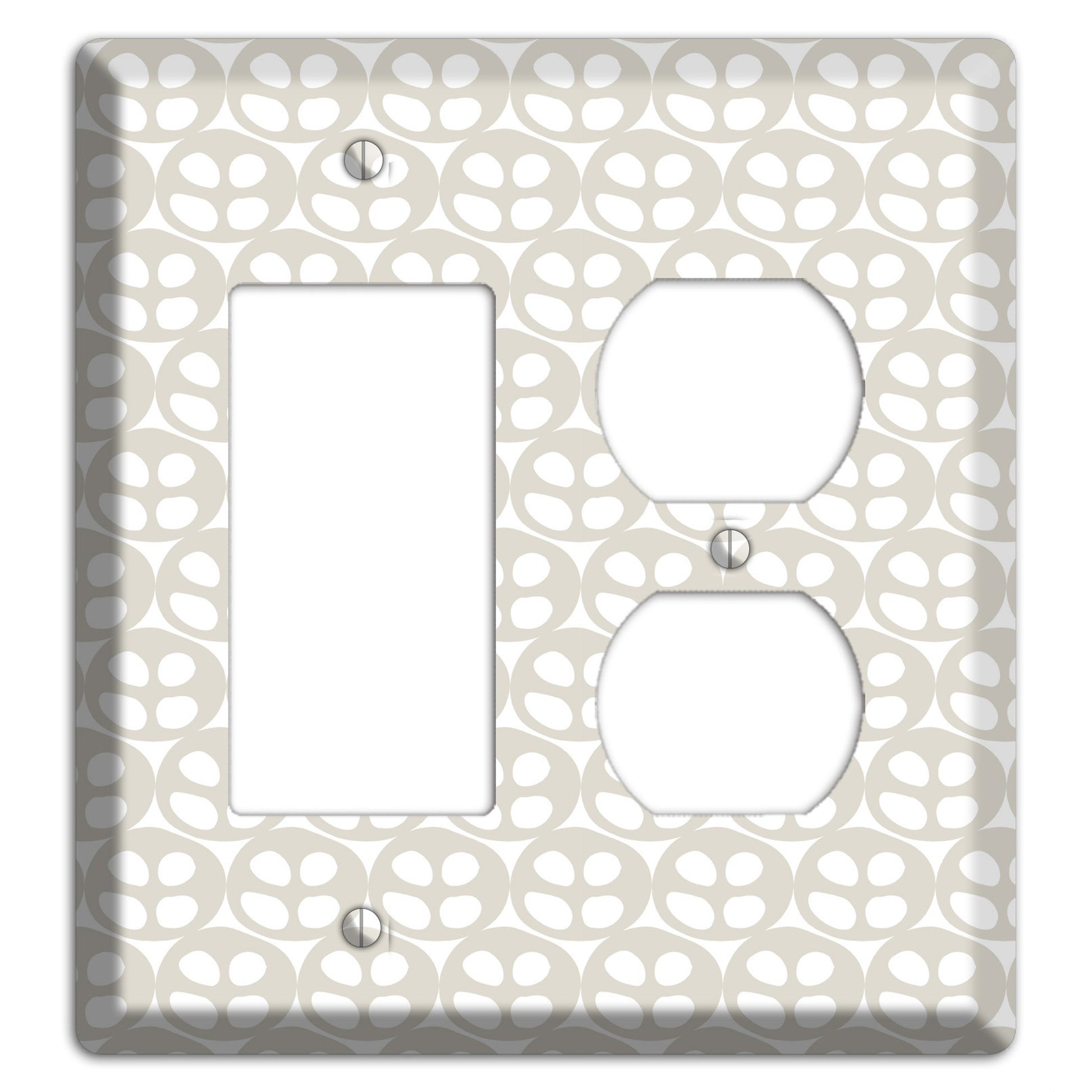 Simple Scandanavian Style AA Rocker / Duplex Wallplate