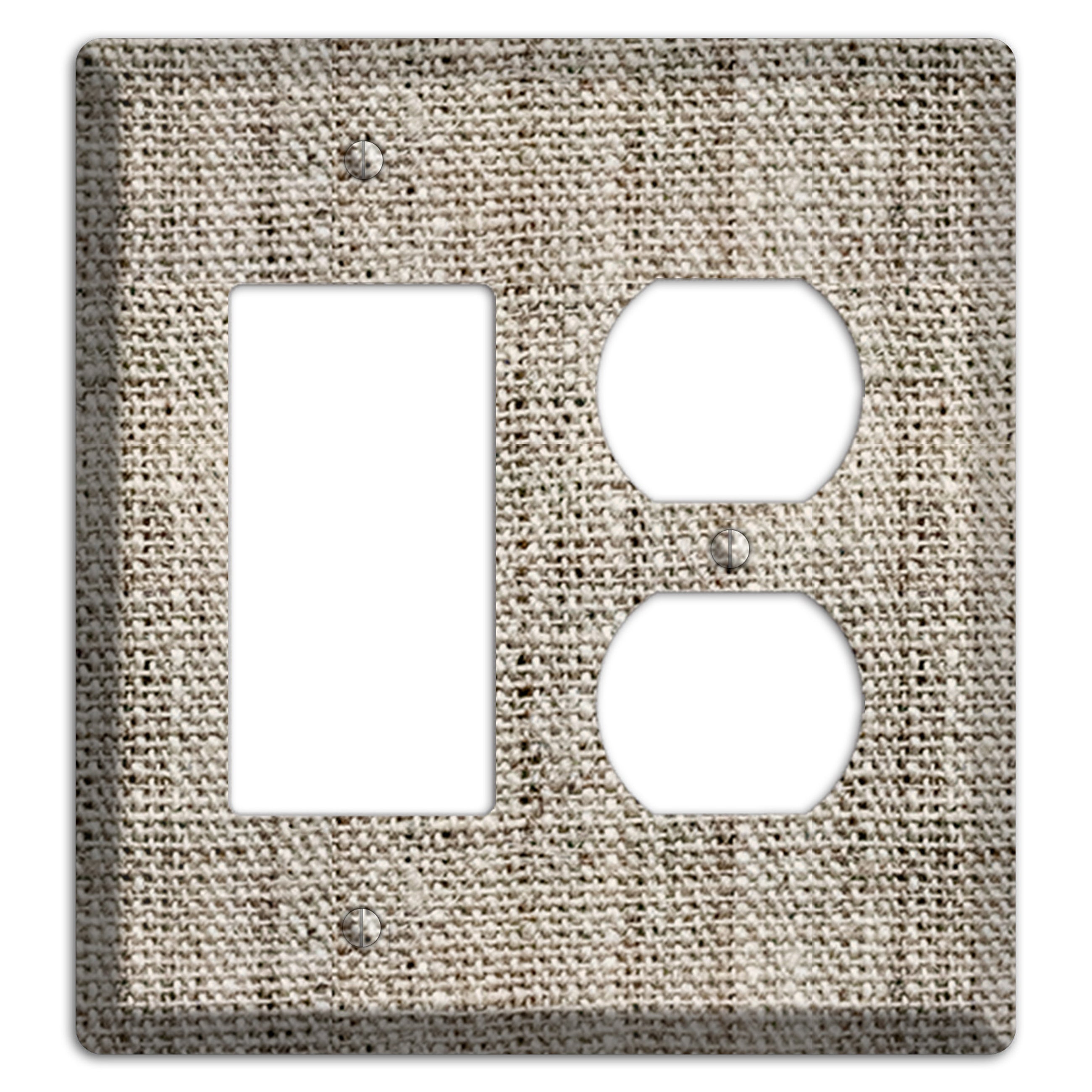 Niagara Burlap Rocker / Duplex Wallplate