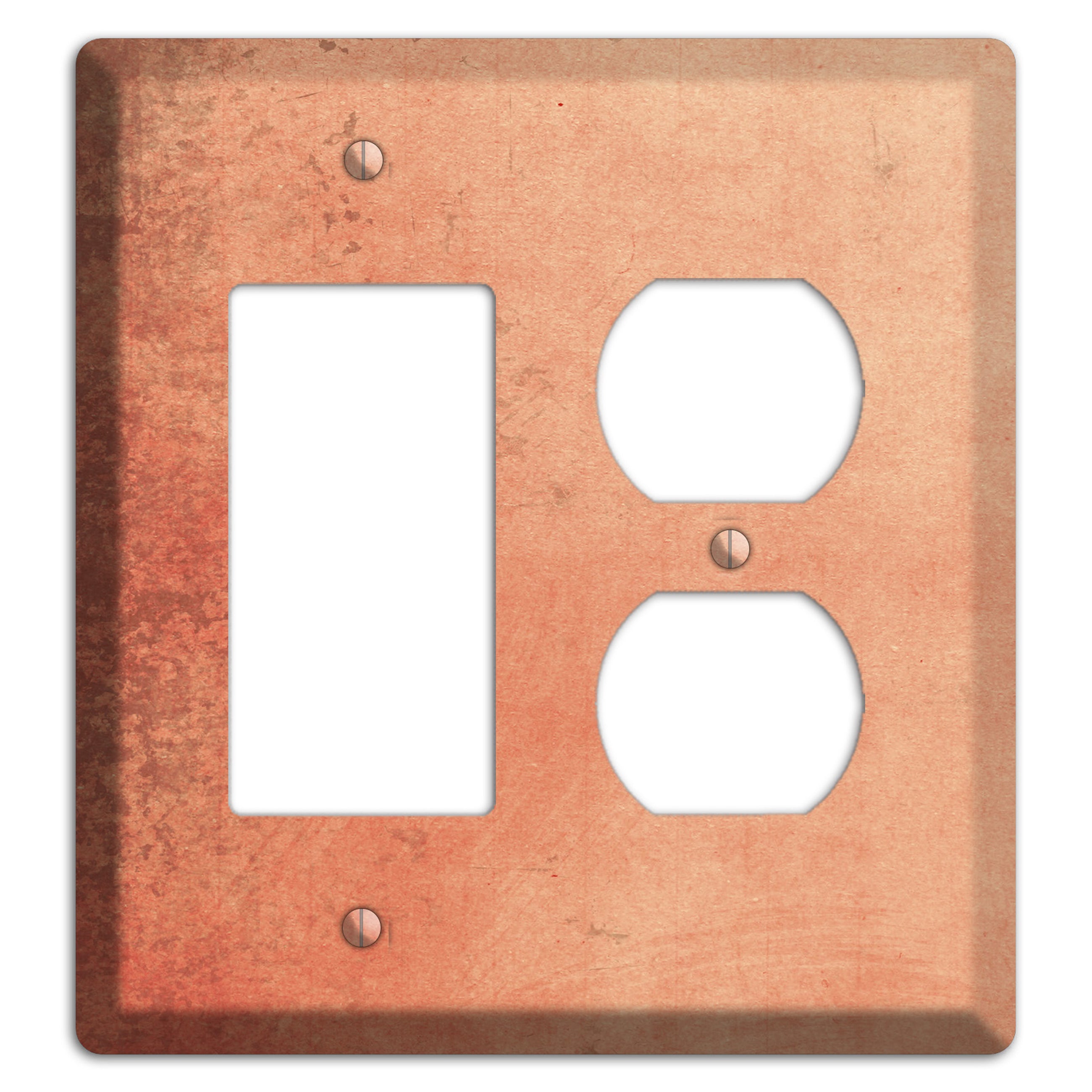 Tonys pink Vintage Grunge Rocker / Duplex Wallplate