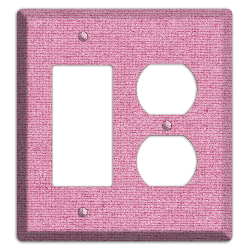 Gamboge Pink Texture Rocker / Duplex Wallplate