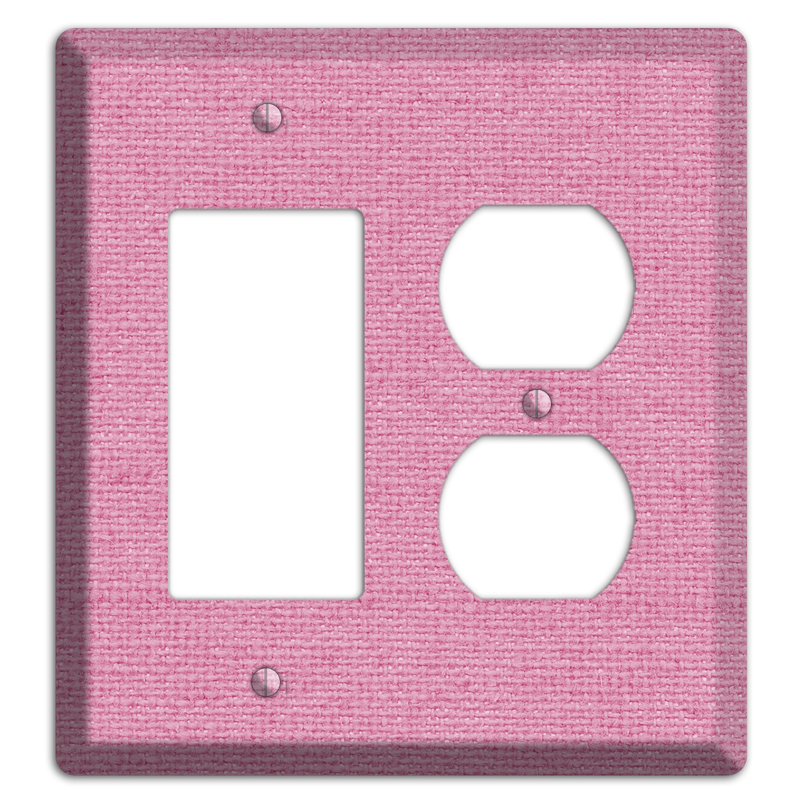 Gamboge Pink Texture Rocker / Duplex Wallplate
