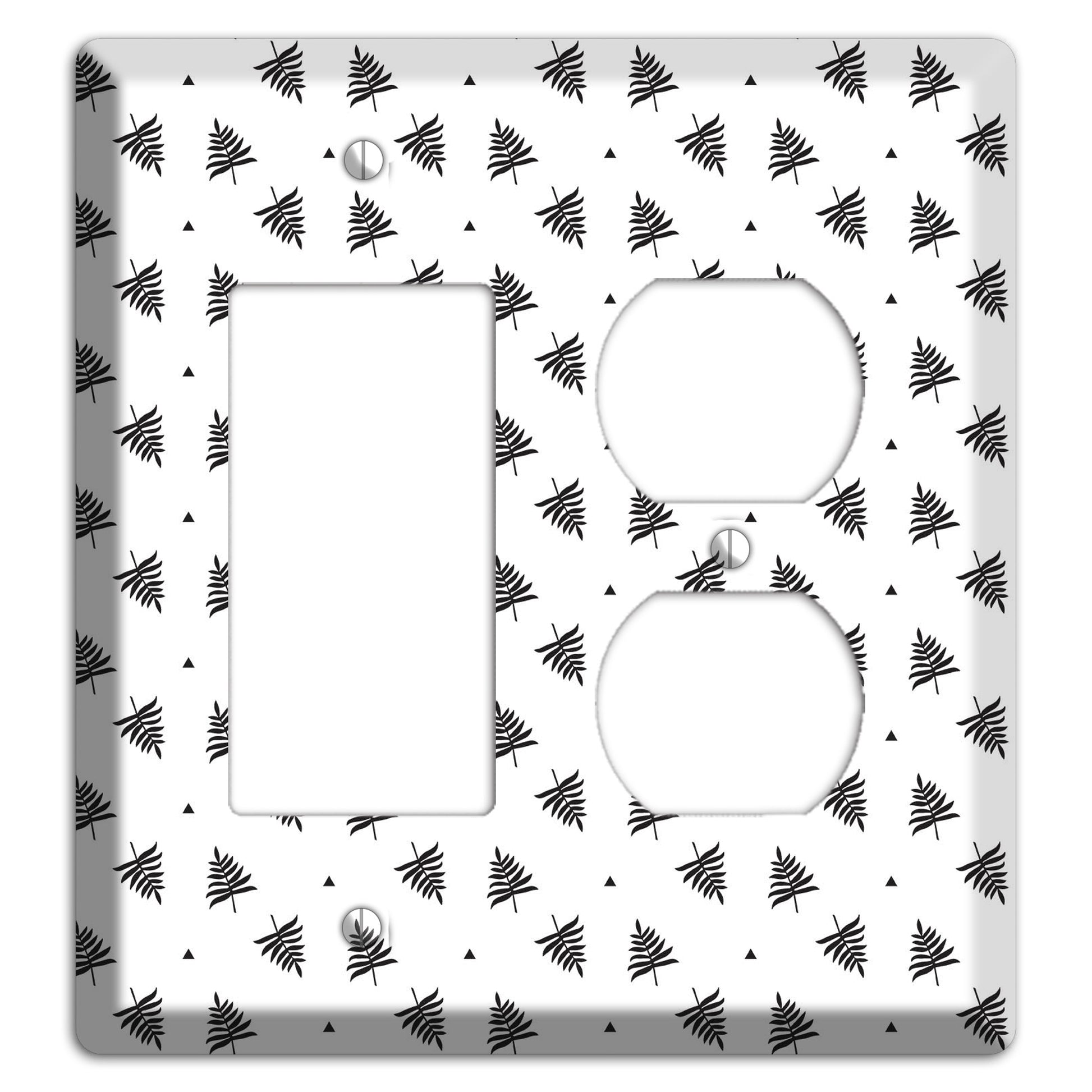 Leaves Style L Rocker / Duplex Wallplate