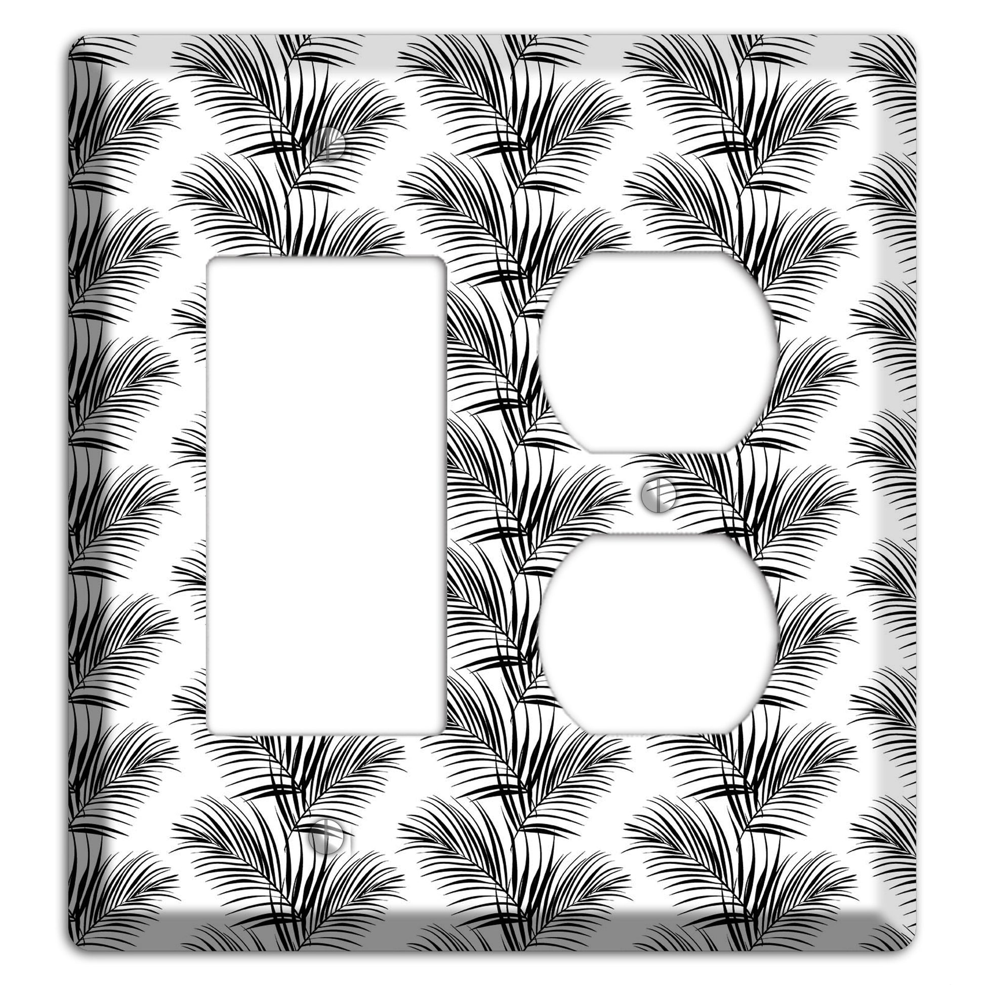 Leaves Style I Rocker / Duplex Wallplate