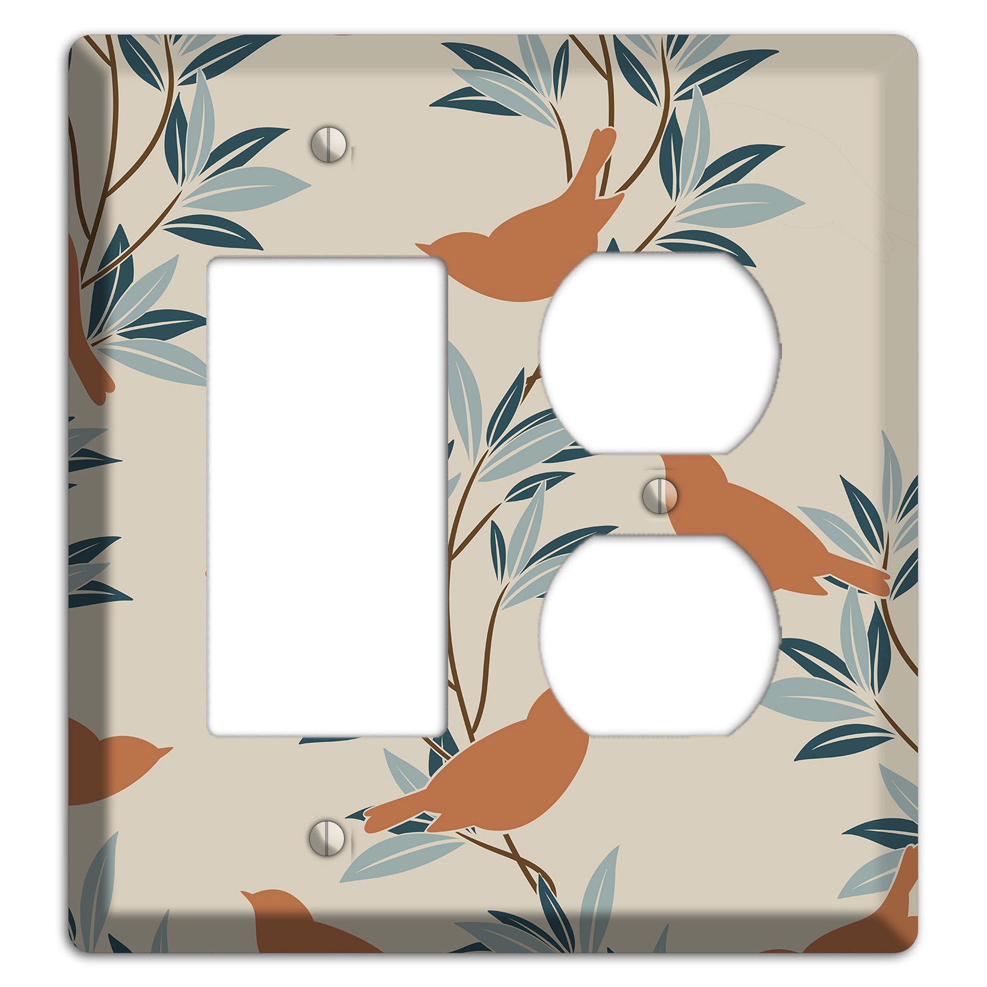 Bird Branch 2 Rocker / Duplex Wallplate
