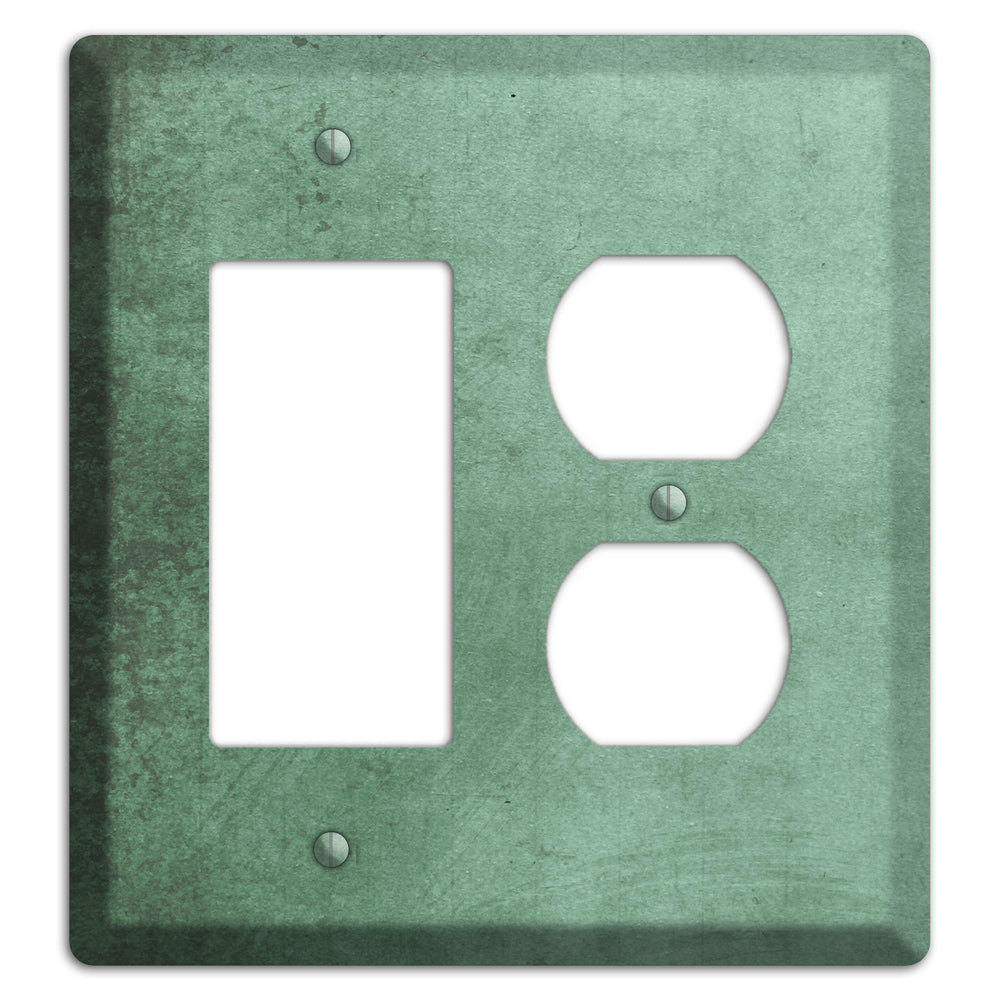Bay Leaf Vintage Grunge Rocker / Duplex Wallplate