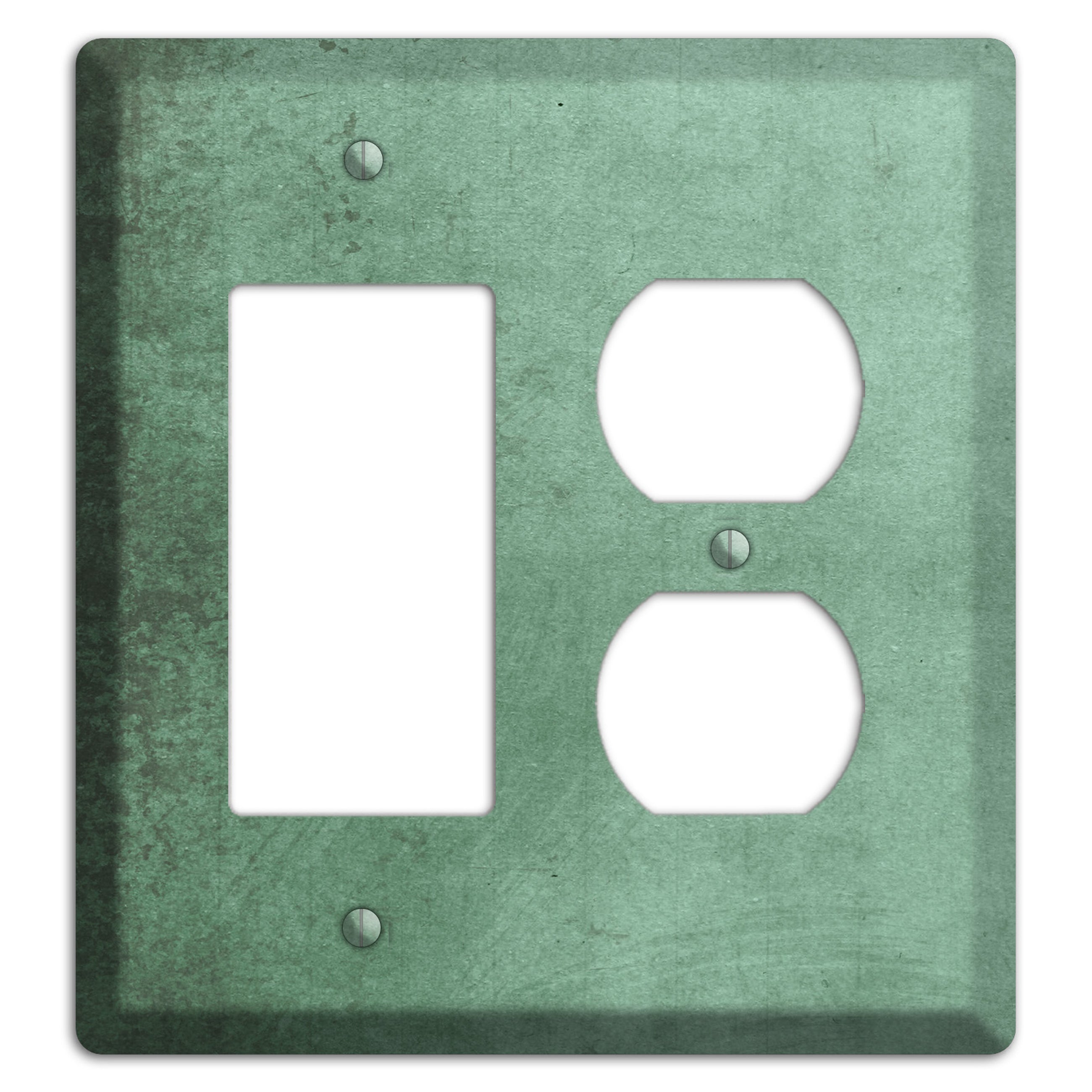 Bay Leaf Vintage Grunge Rocker / Duplex Wallplate