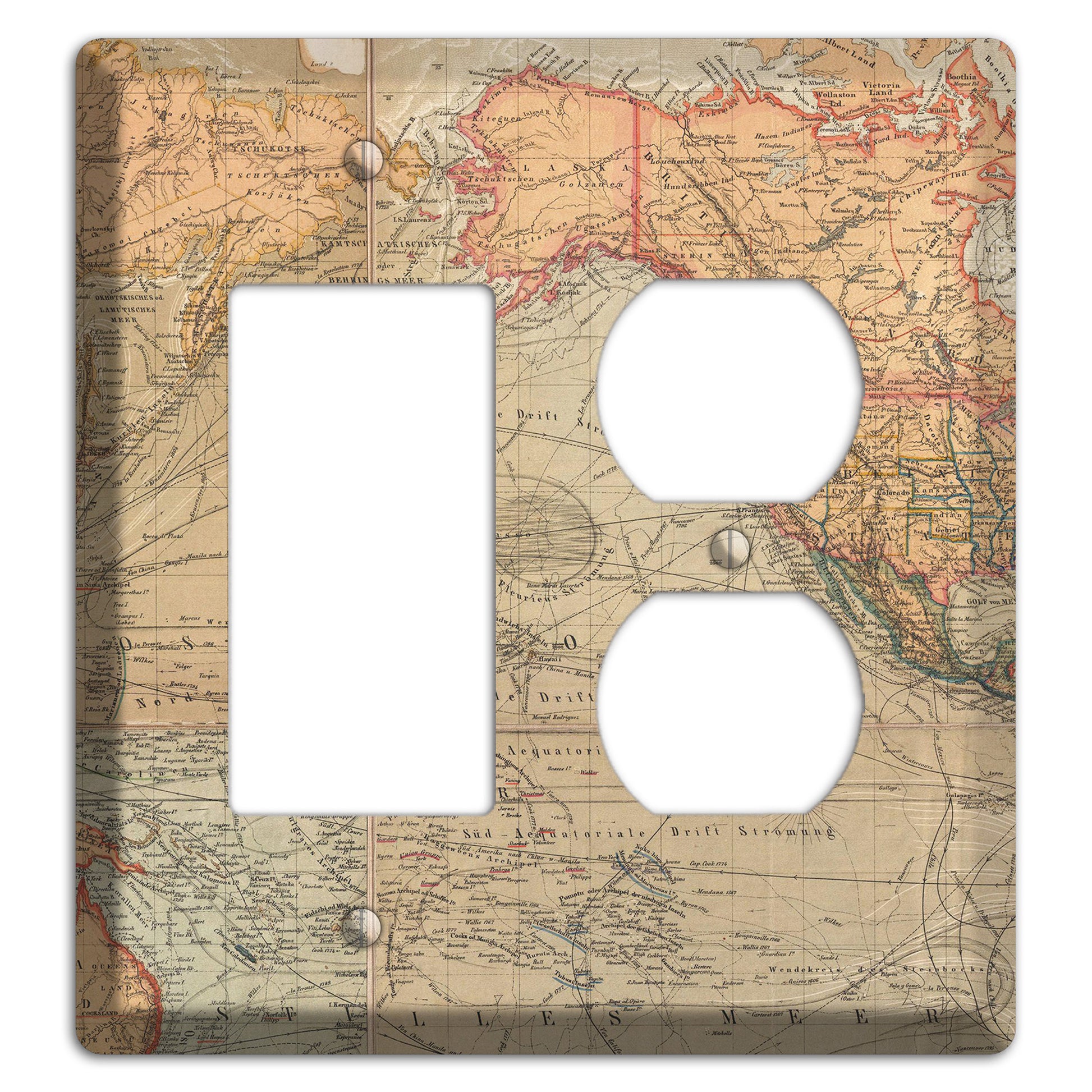 Pacific Ocean Rocker / Duplex Wallplate