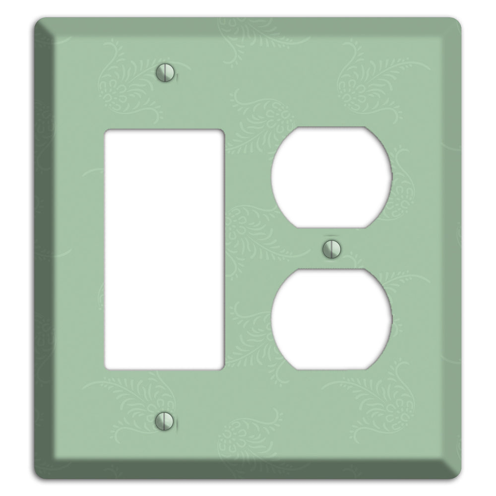 Sage Cartouche Rocker / Duplex Wallplate