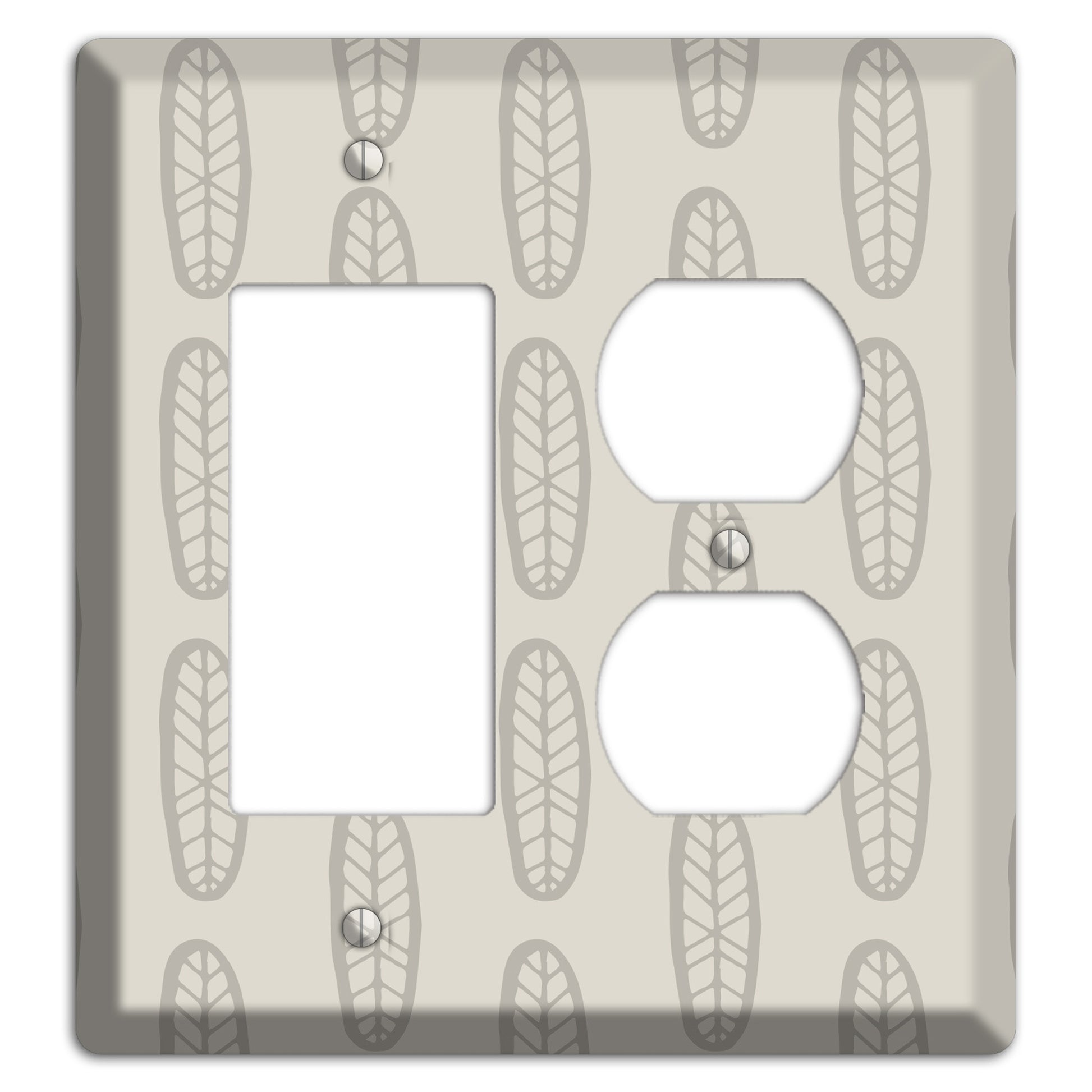 Simple Scandanavian Style K Rocker / Duplex Wallplate