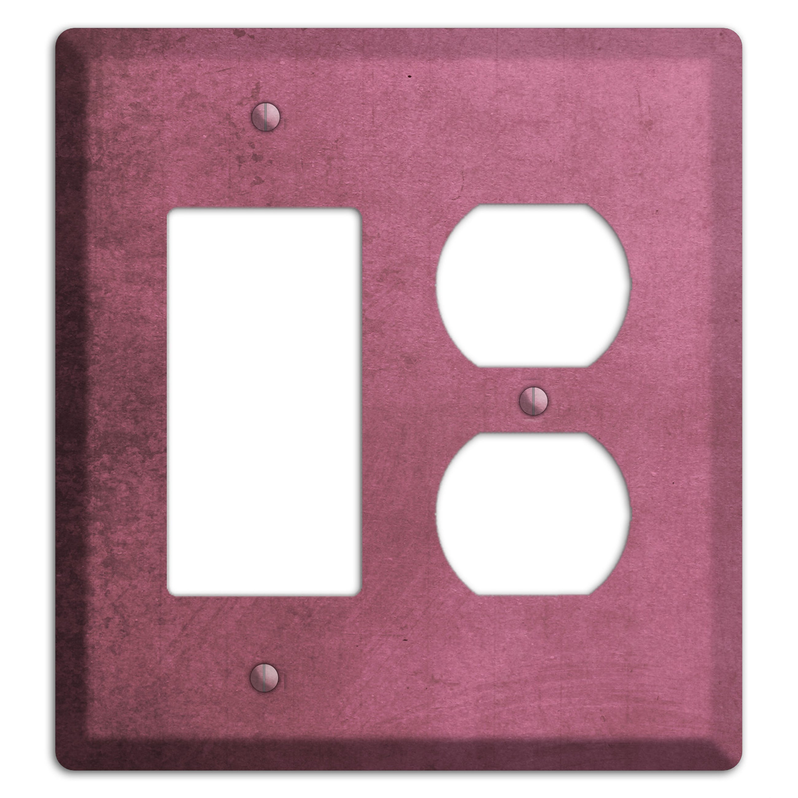Coral Tree Vintage Grunge Rocker / Duplex Wallplate