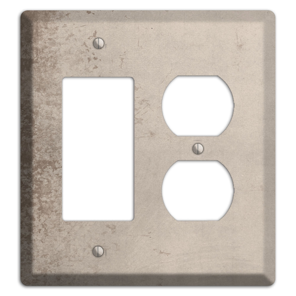 Sisal Vintage Grunge Rocker / Duplex Wallplate