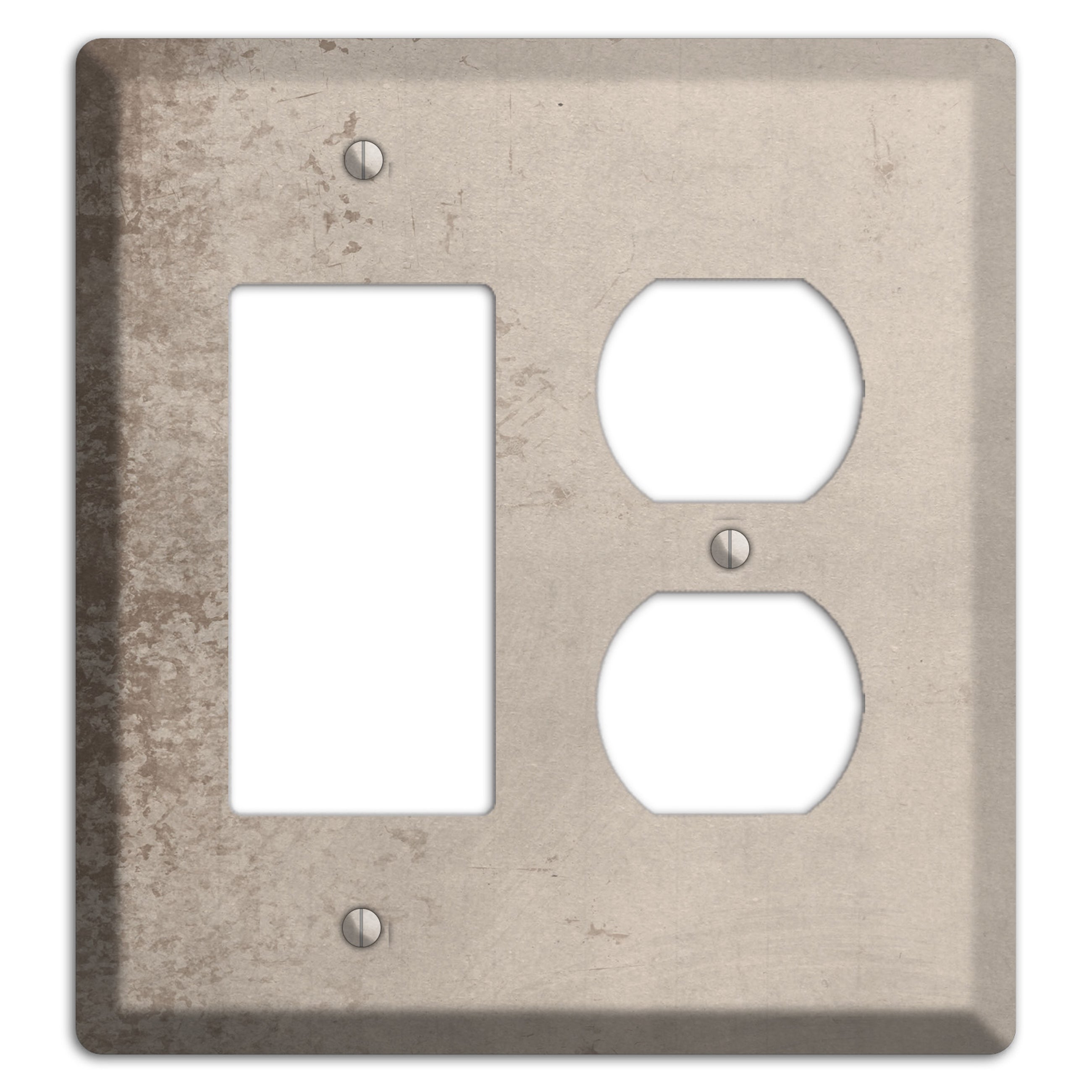 Sisal Vintage Grunge Rocker / Duplex Wallplate