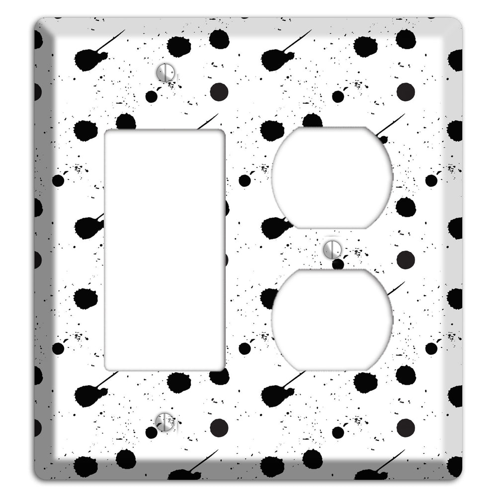 Ink Drops 6 Rocker / Duplex Wallplate