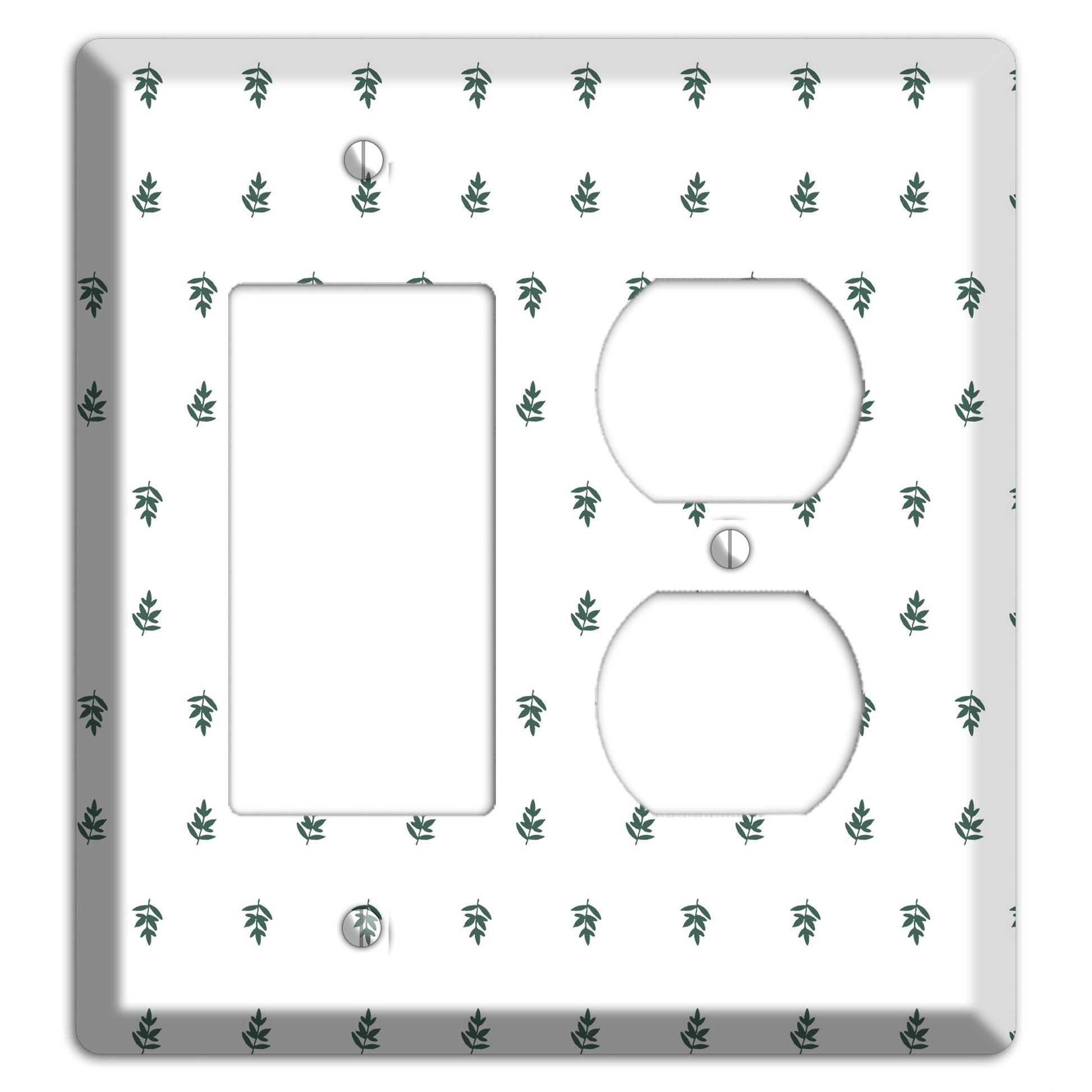 Leaves Style Y Rocker / Duplex Wallplate