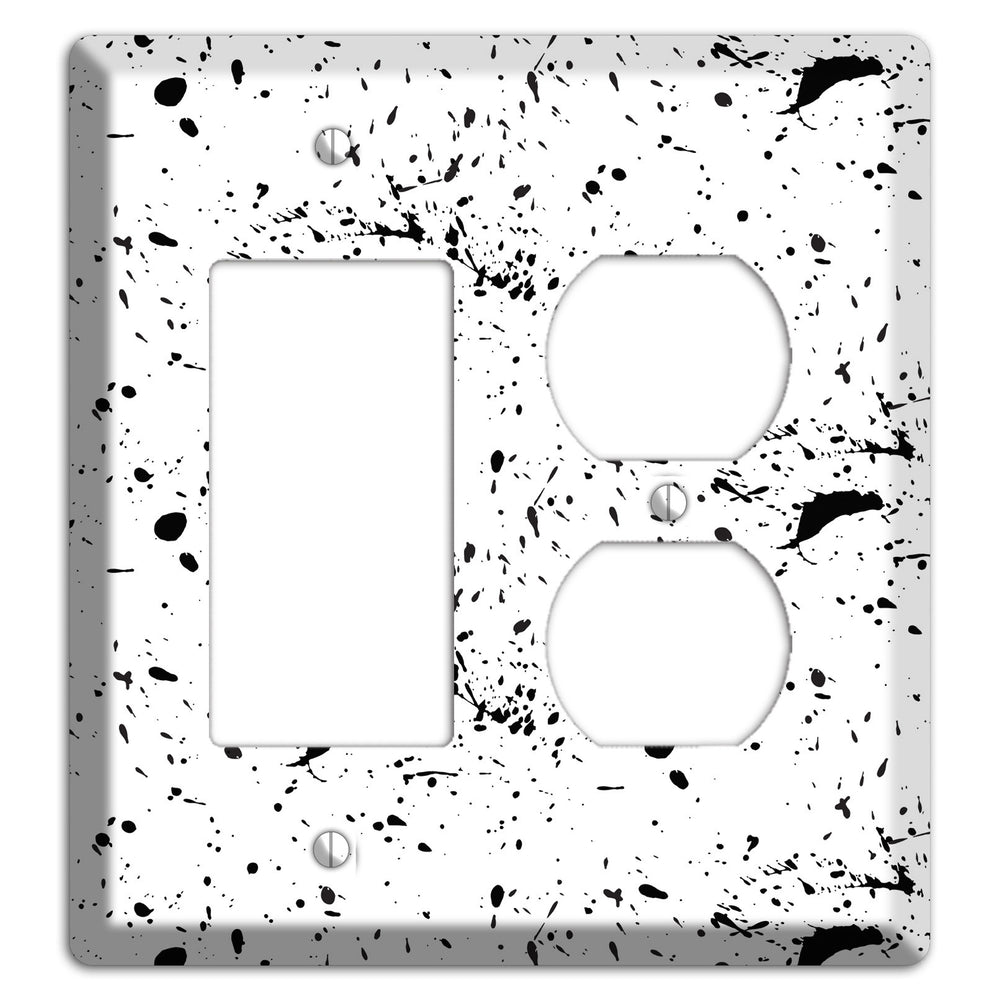 Ink Splash 5 Rocker / Duplex Wallplate