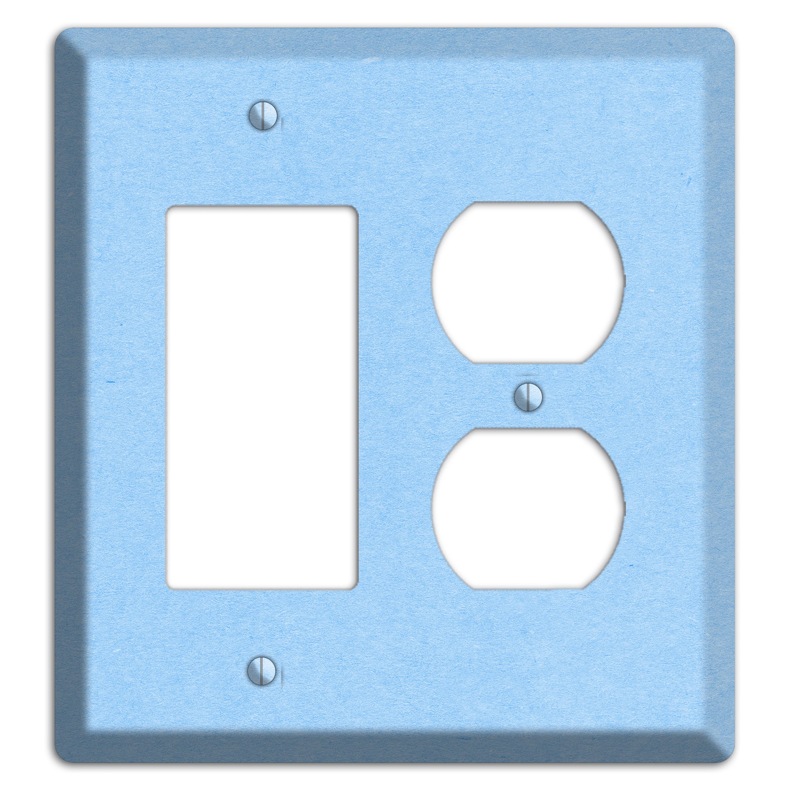 Light Sky Blue Kraft Rocker / Duplex Wallplate