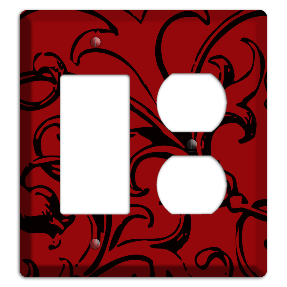 Victorian Red Rocker / Duplex Wallplate