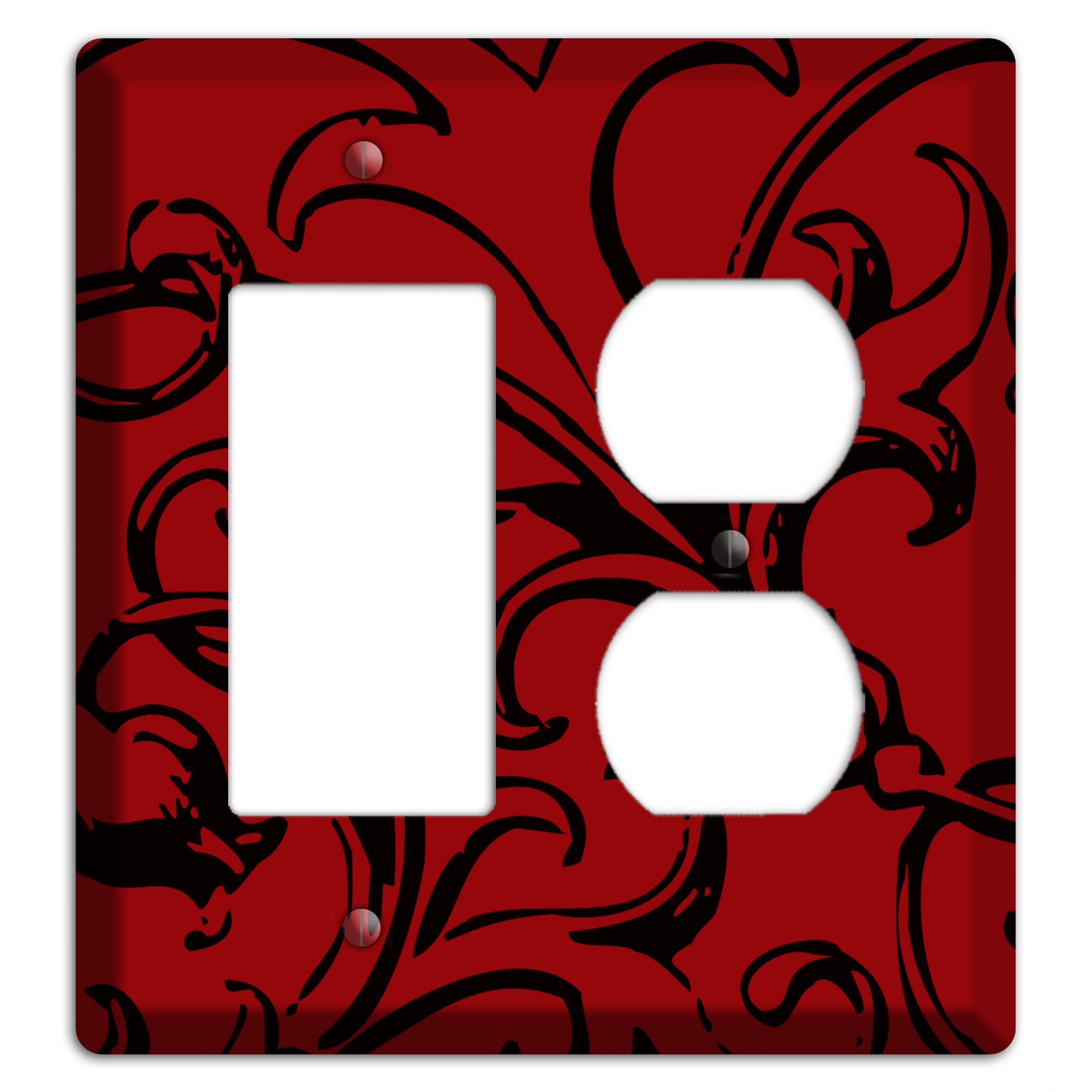 Victorian Red Rocker / Duplex Wallplate
