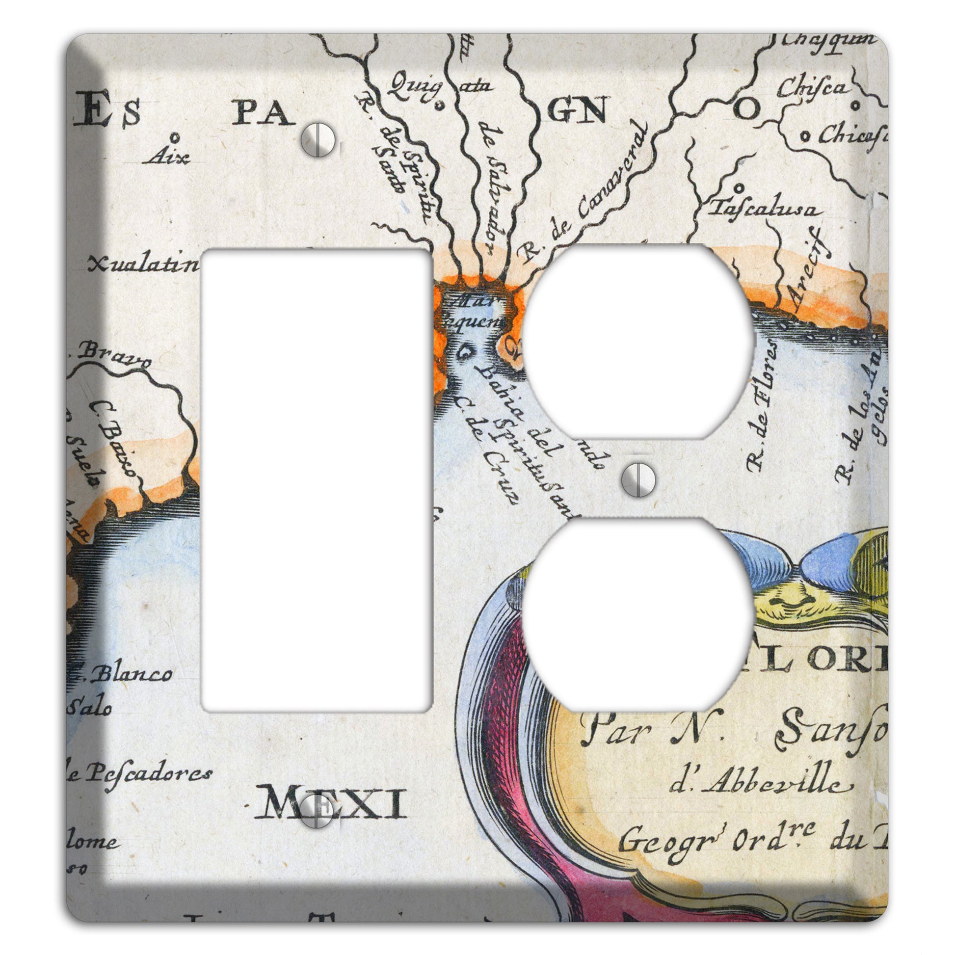 Gulf of Mexico Rocker / Duplex Wallplate