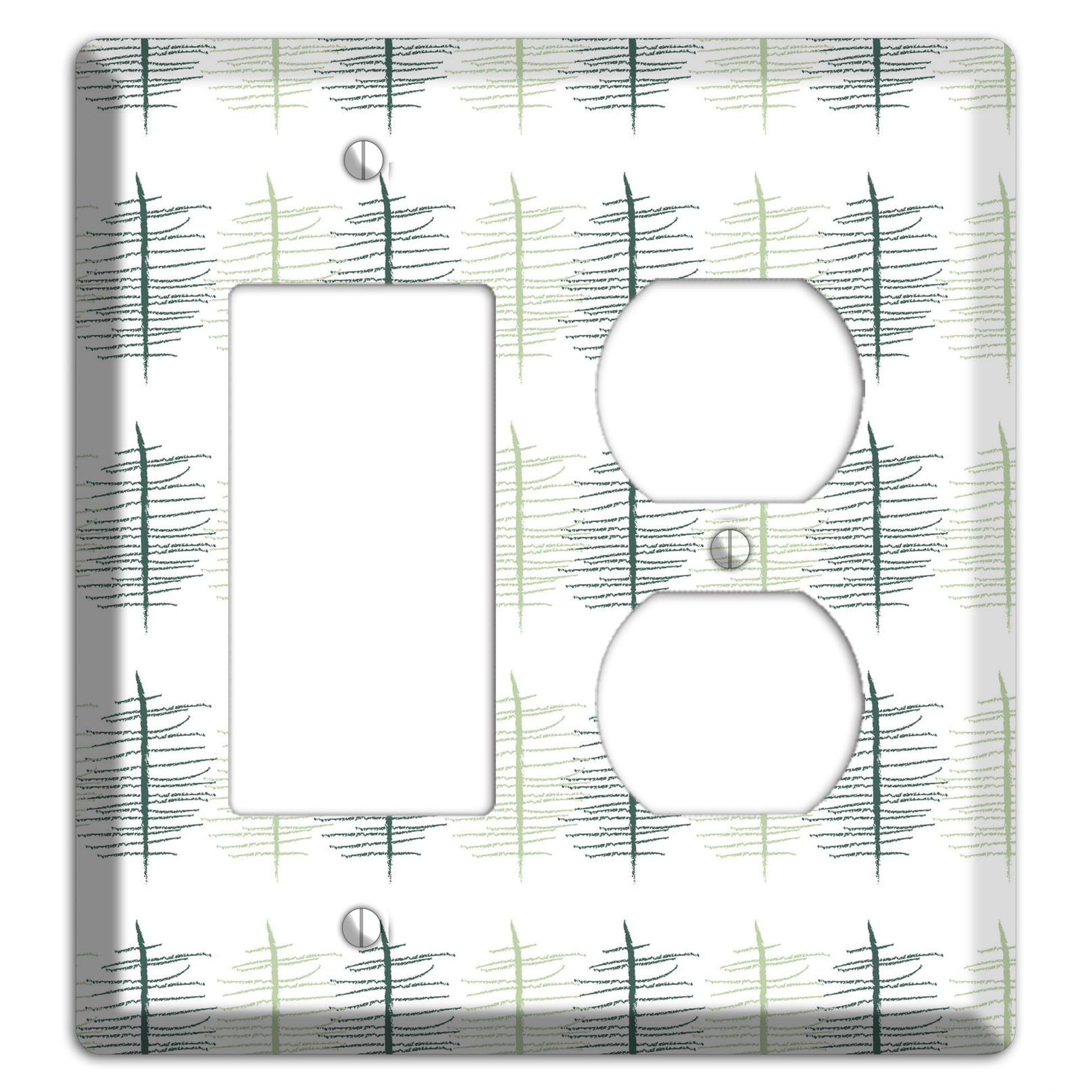 Leaves Style B Rocker / Duplex Wallplate