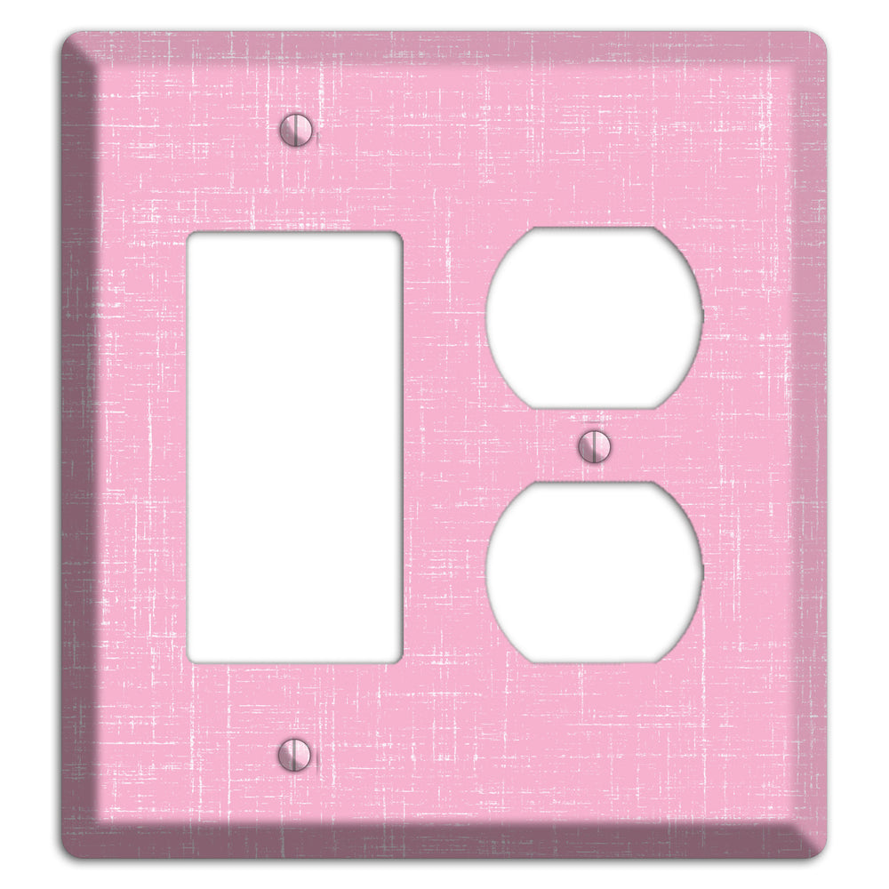 Chantilly Pink Texture Rocker / Duplex Wallplate