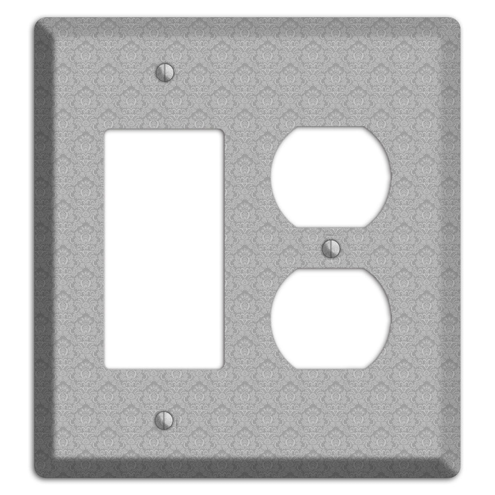 Light Grey Cartouche Rocker / Duplex Wallplate