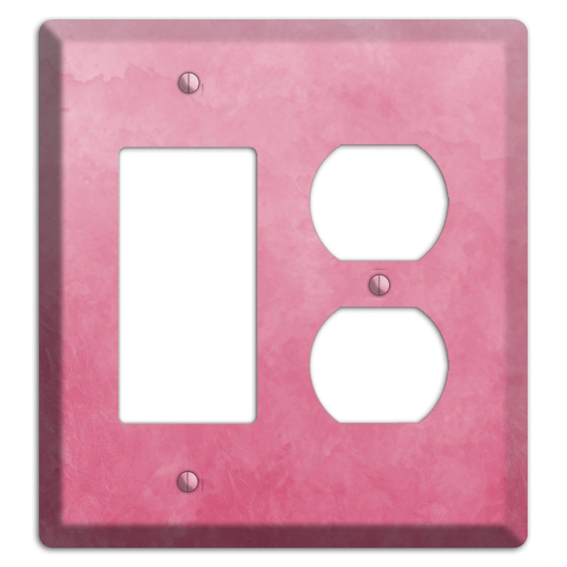 Pink Ombre Rocker / Duplex Wallplate