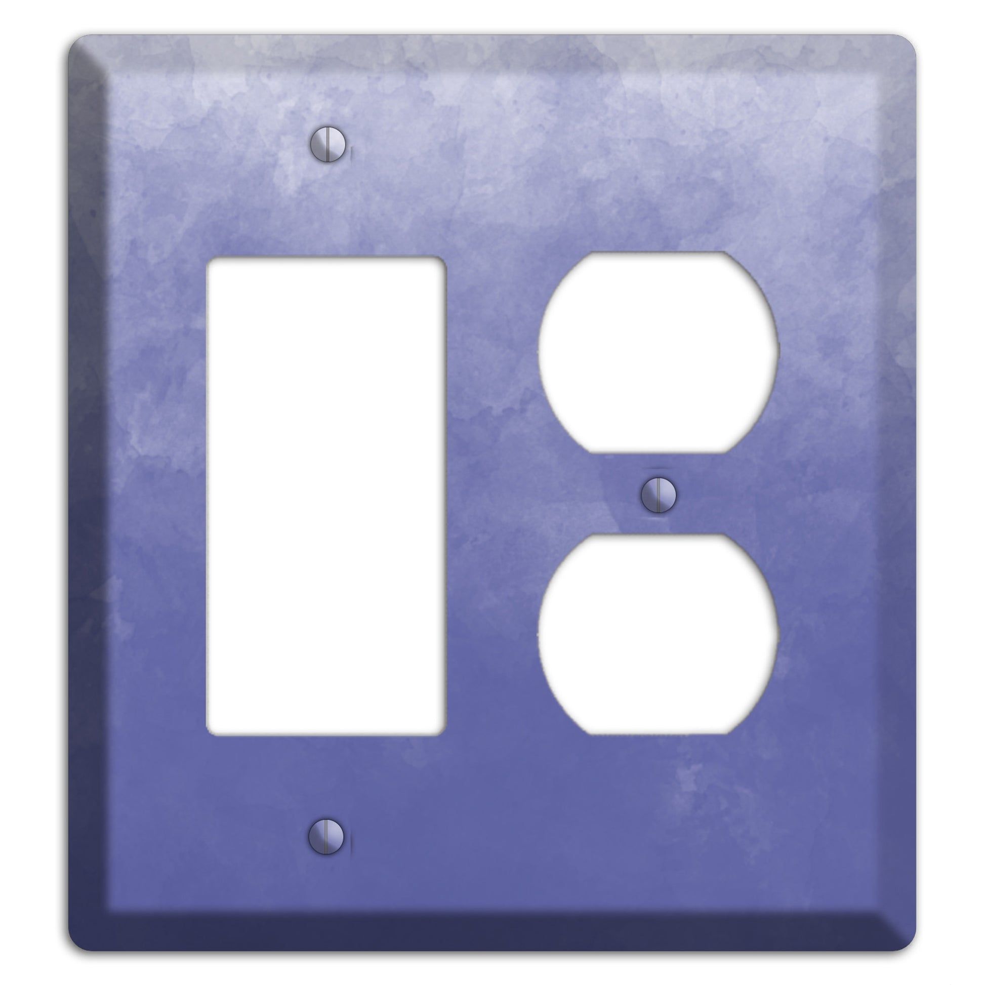 Blue Ombre Rocker / Duplex Wallplate