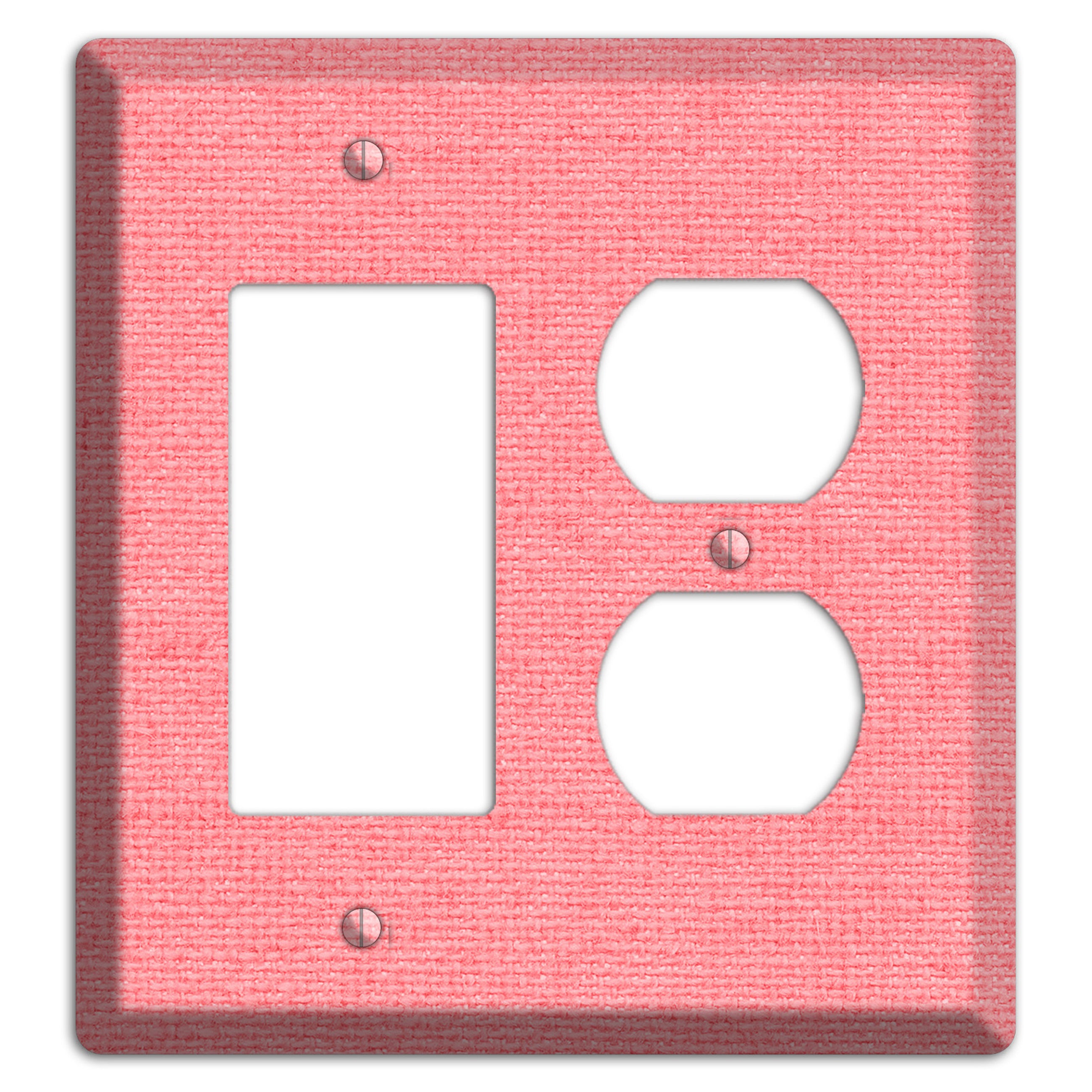 Sweet Pink Soft Coral Rocker / Duplex Wallplate