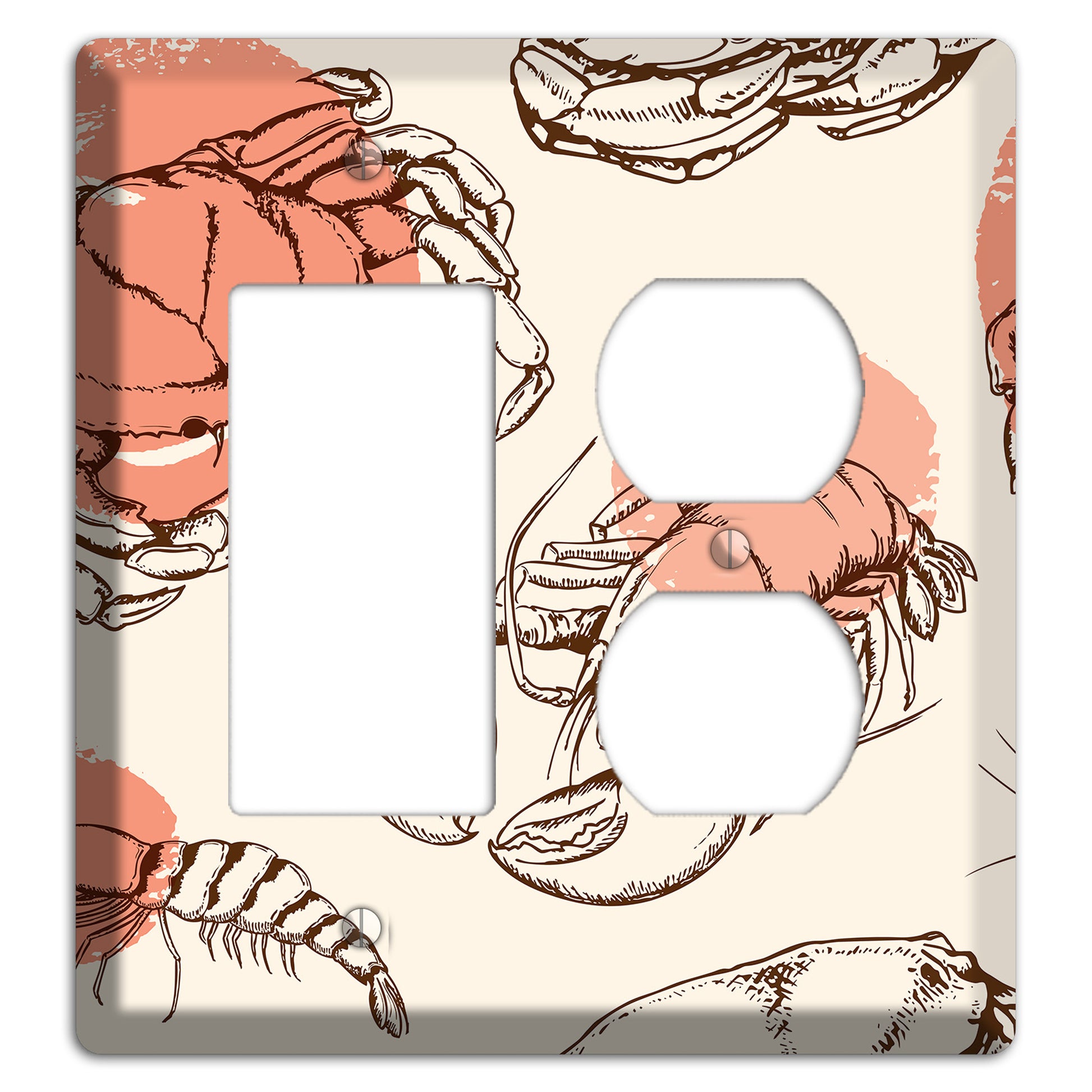 Red Crab Rocker / Duplex Wallplate